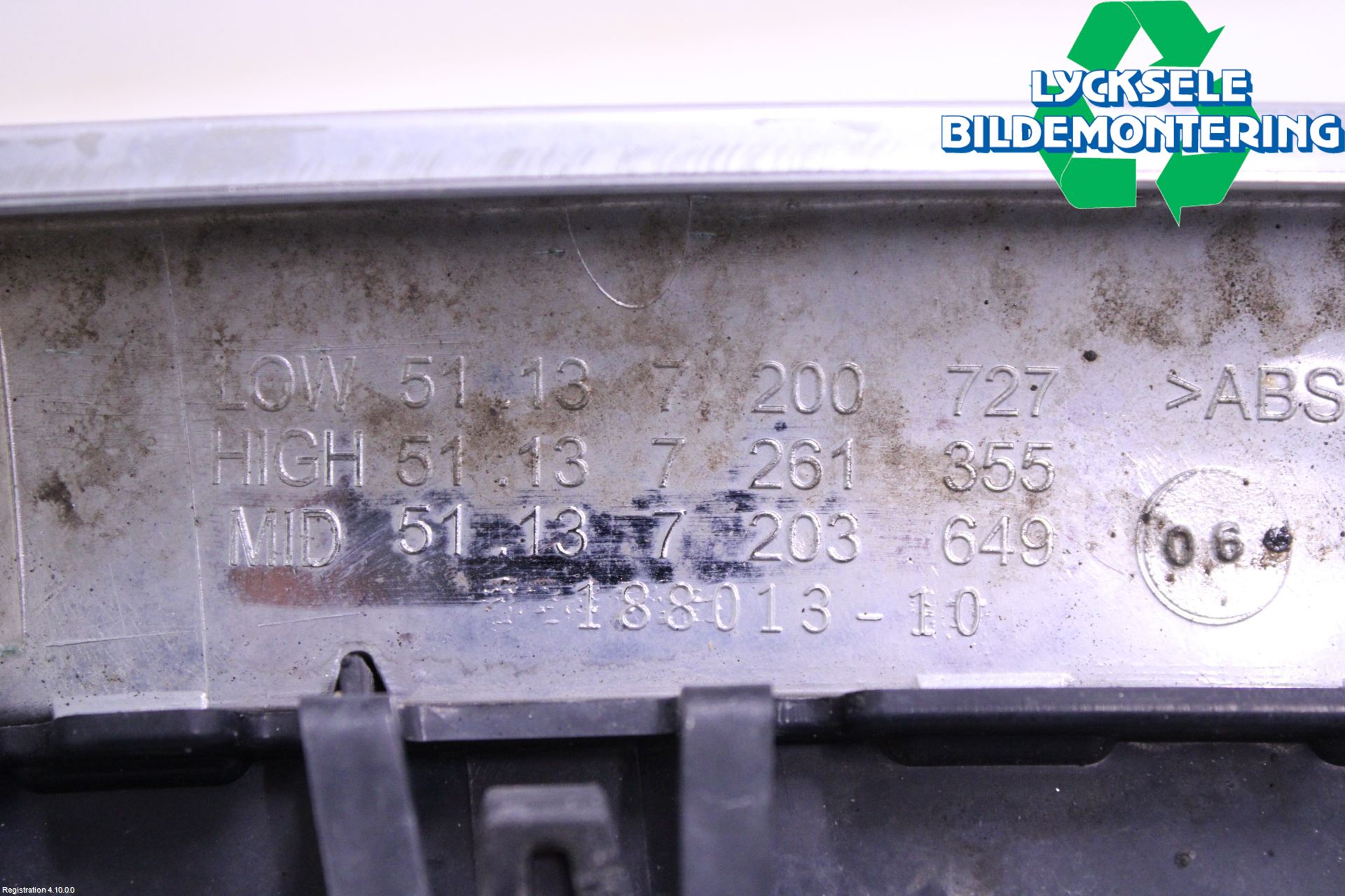 BMW 5 F10/F11/F18 09-17 Grilldel Vänster