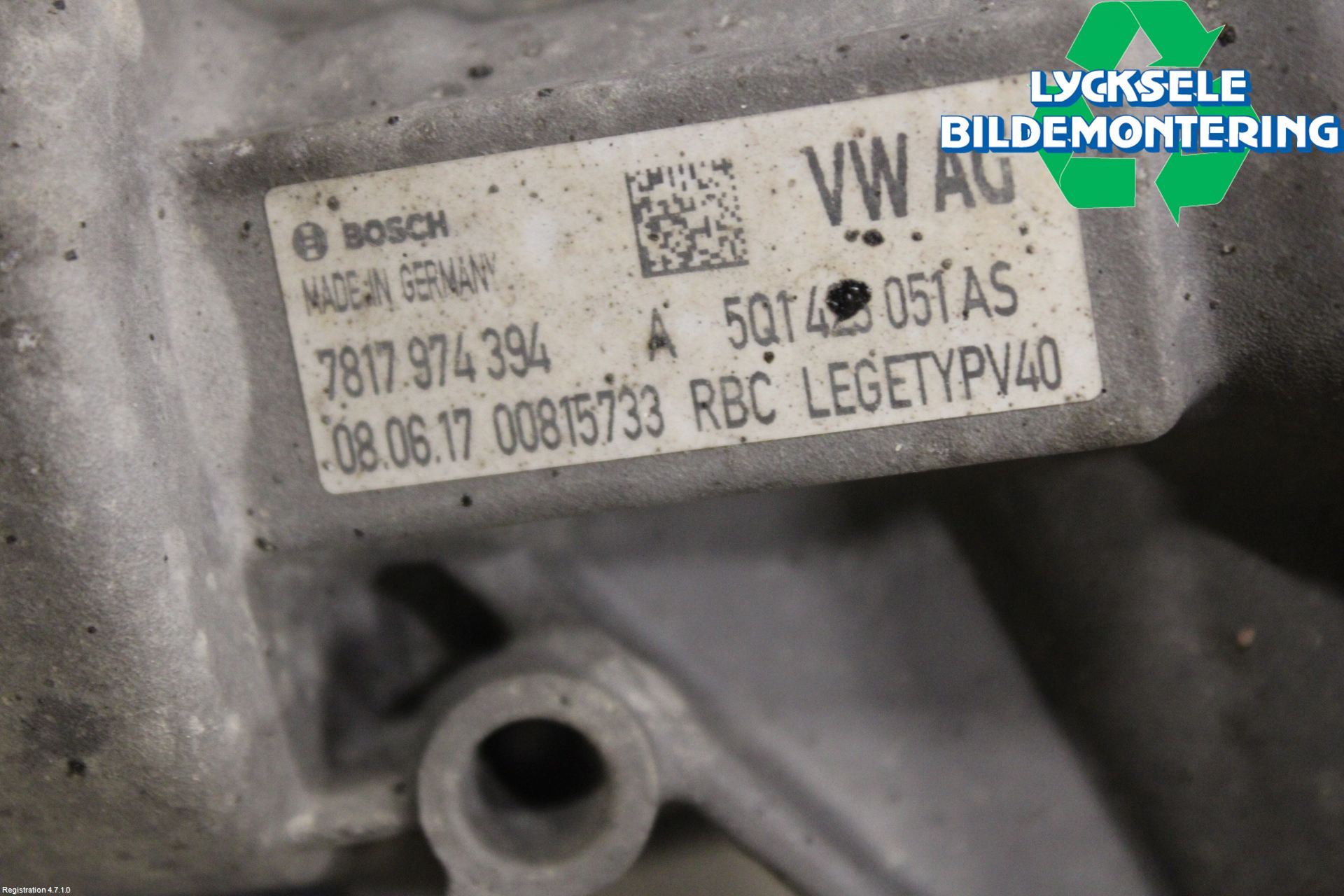 Volkswagen VW GOLF / E-GOLF VII 13-20 Styrväxel-Snäcka Elektrisk