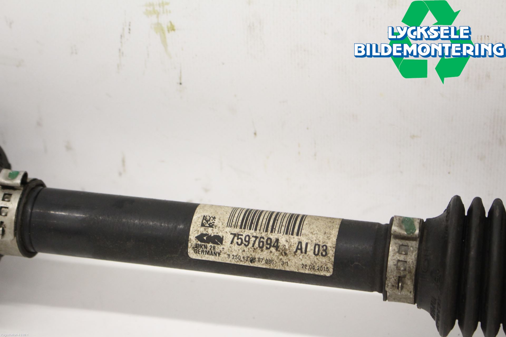 BMW 4 F32/F33/F82/F83 13-20 Drivaxel Fram Höger