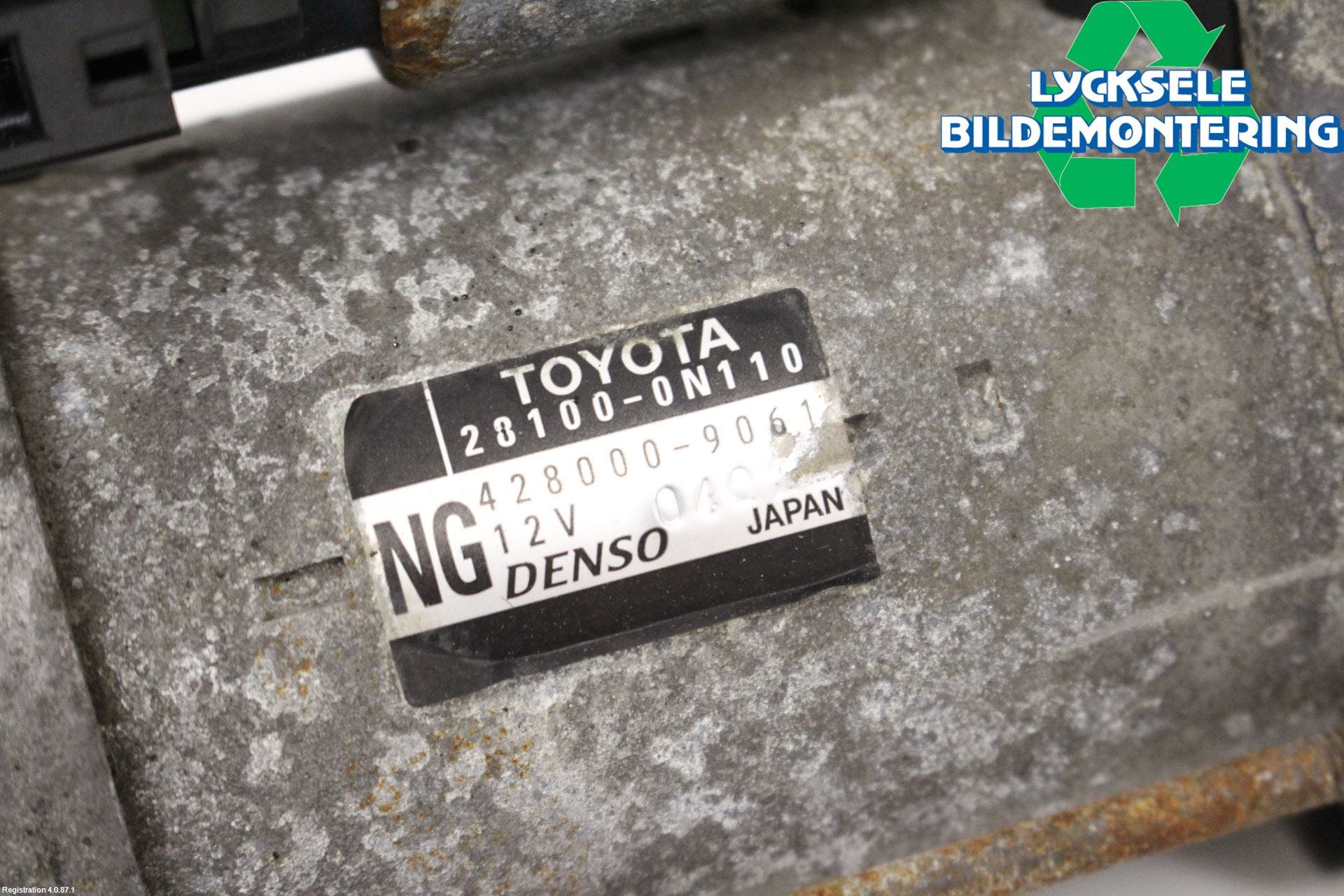 Toyota AURIS 13-19 Startmotor Diesel