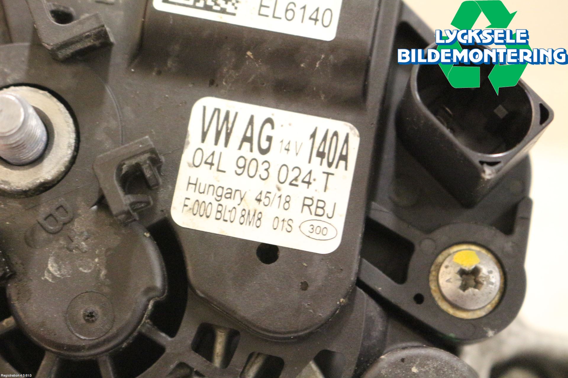 Volkswagen VW PASSAT 15-19 Generator