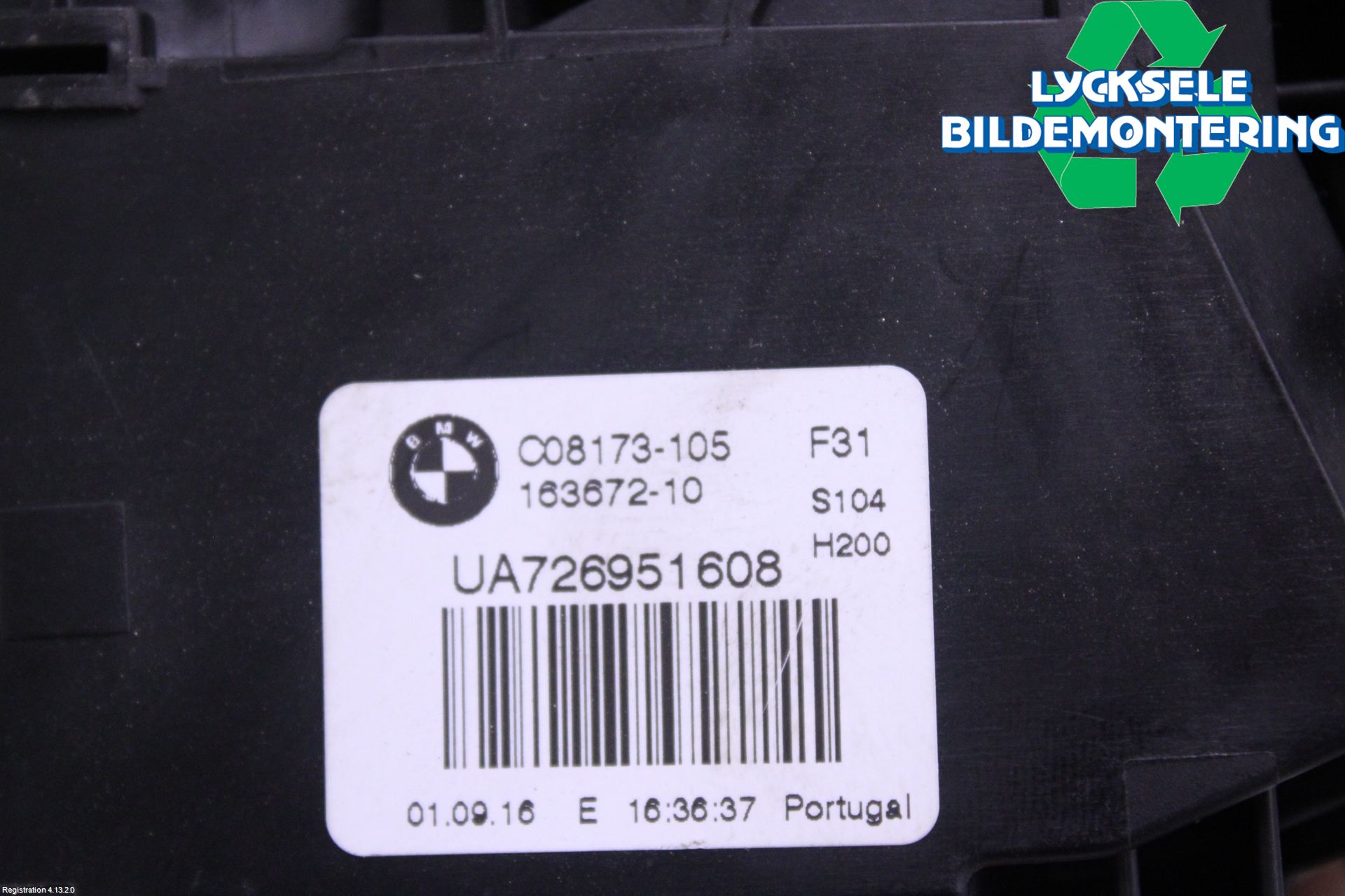 BMW 3 F30/F31/F80 12-19 Centrallåsmot Baklucka