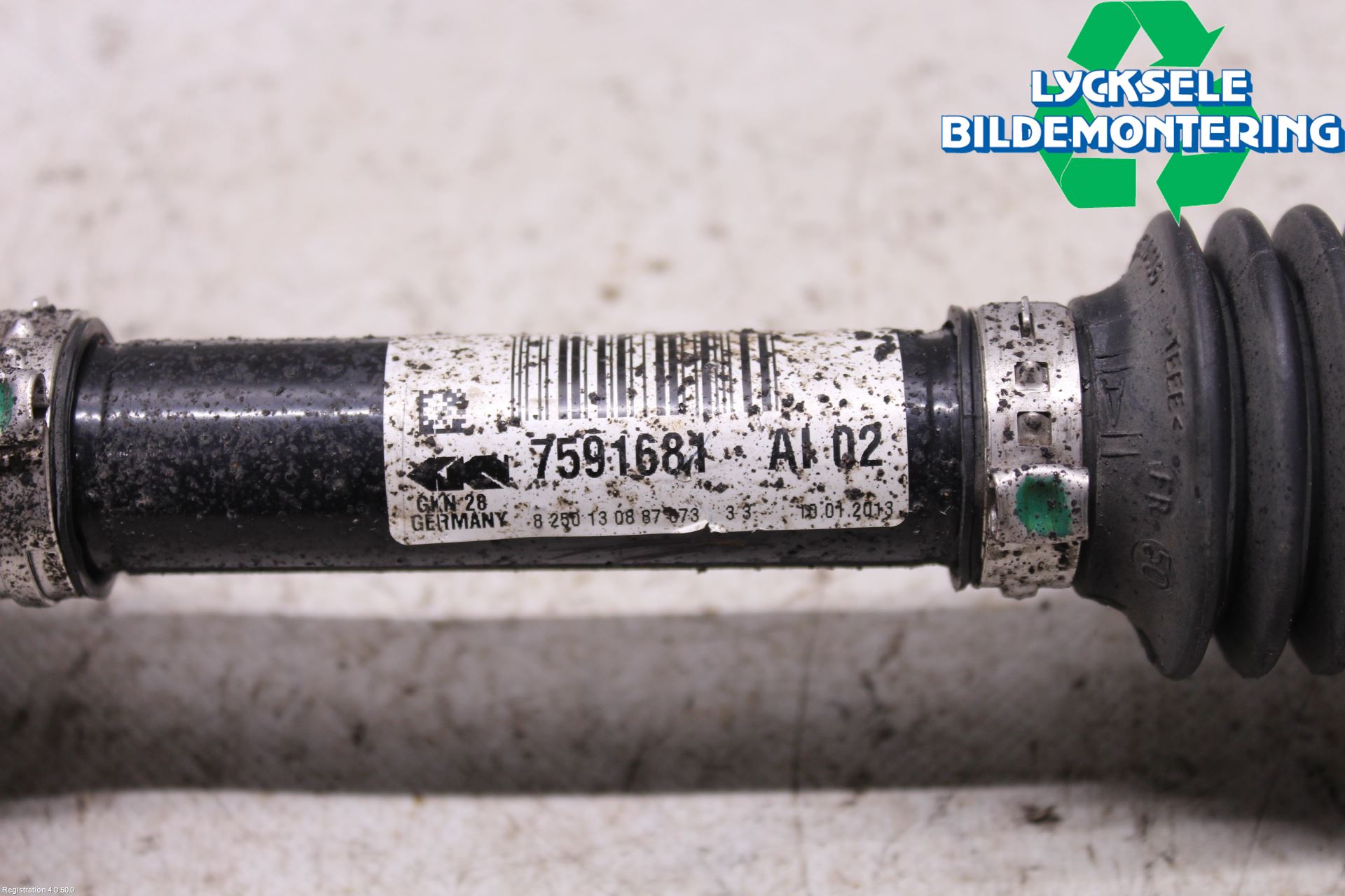 BMW X1 E84 10-15 Drivaxel Fram Vänster