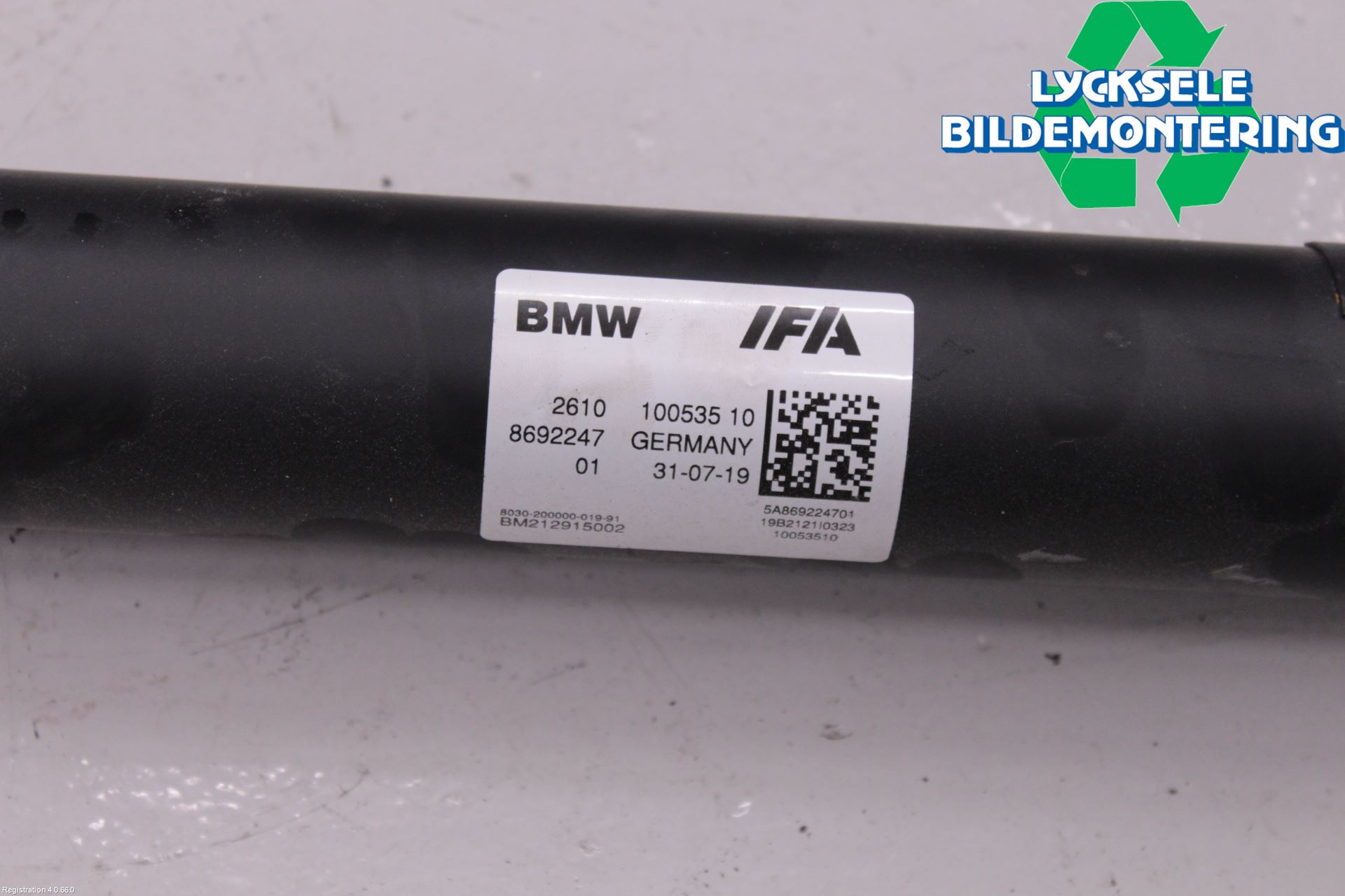 BMW X3 G01 18- Mellanaxel Bakre