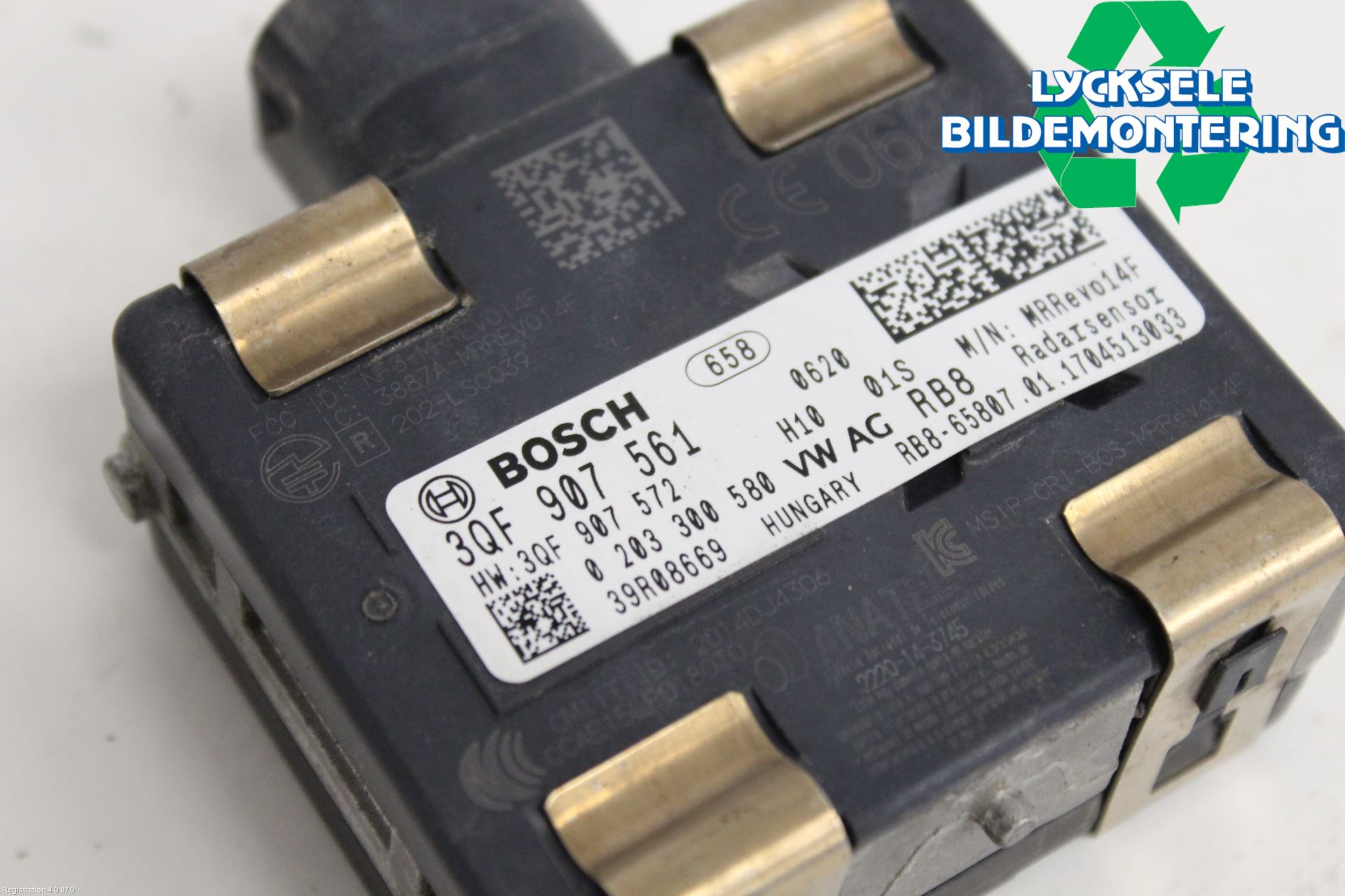 Volkswagen VW GOLF / E-GOLF VII 13-20 Sensor Adaptiv Farthållare