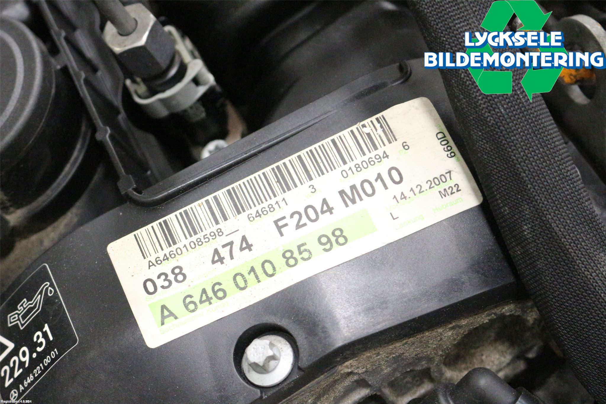 Mercedes-Benz MB C-KLASS (W204) 07-15 Motor Diesel