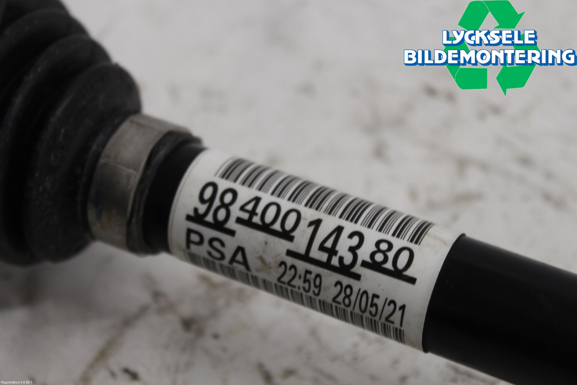 Peugeot 508 19- Drivaxel Fram Höger