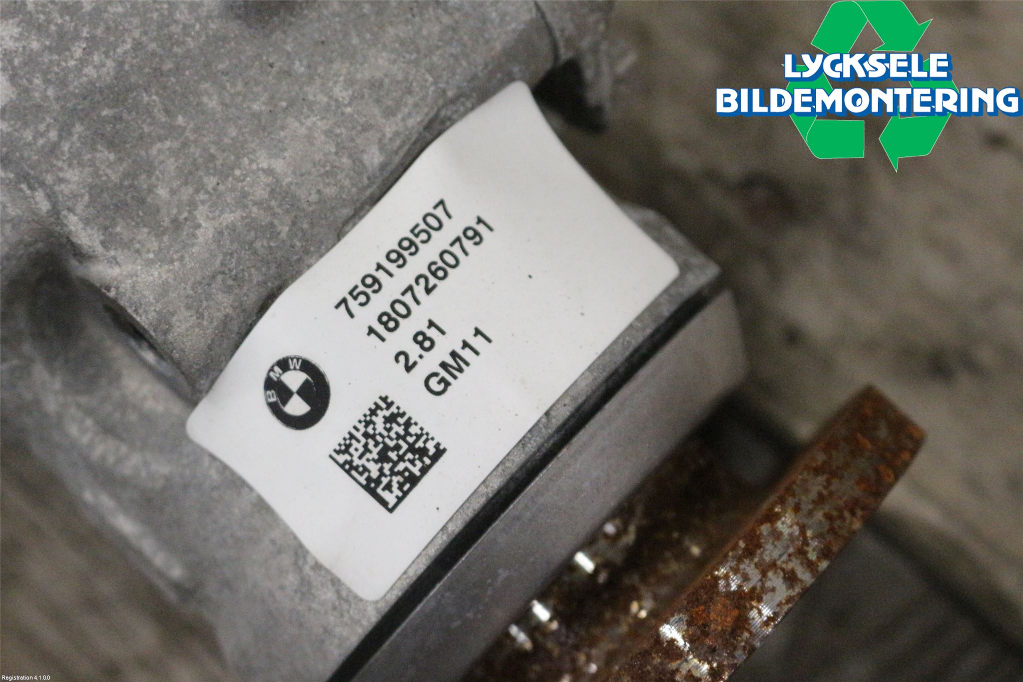 BMW 3 F30/F31/F80 12-19 Framvagn Diffrential