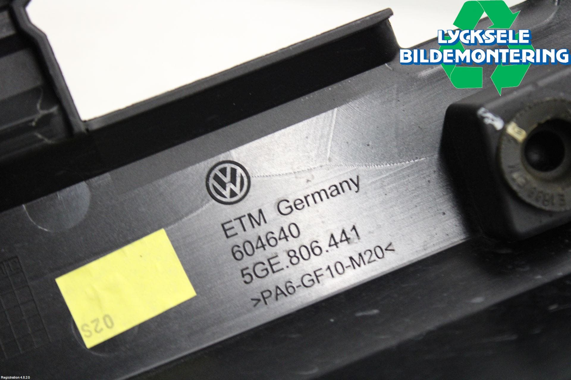 Volkswagen VW GOLF / E-GOLF VII 13-20 Motorkåpa