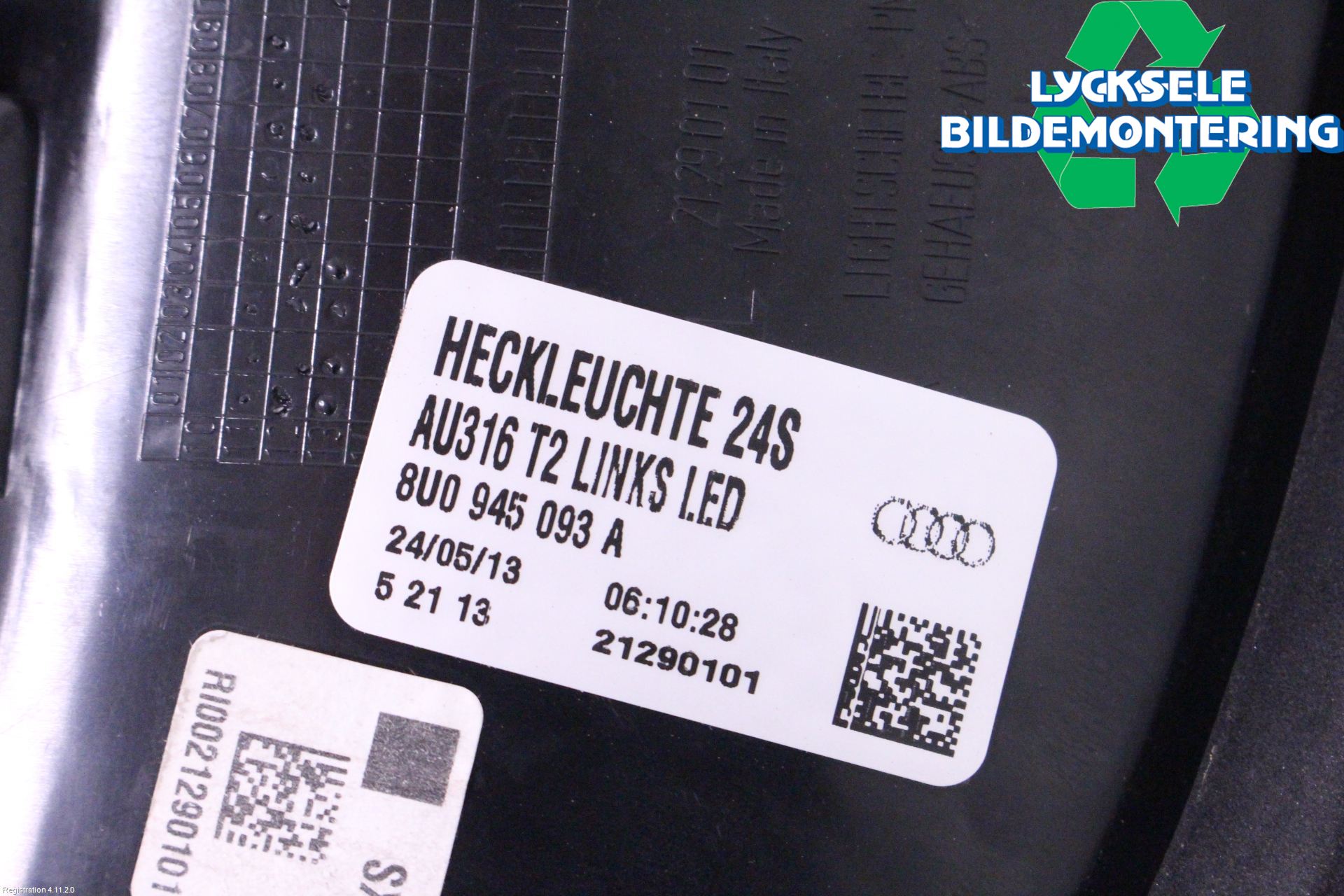 Audi Q3 8U 12-18 Bakljus Vänster