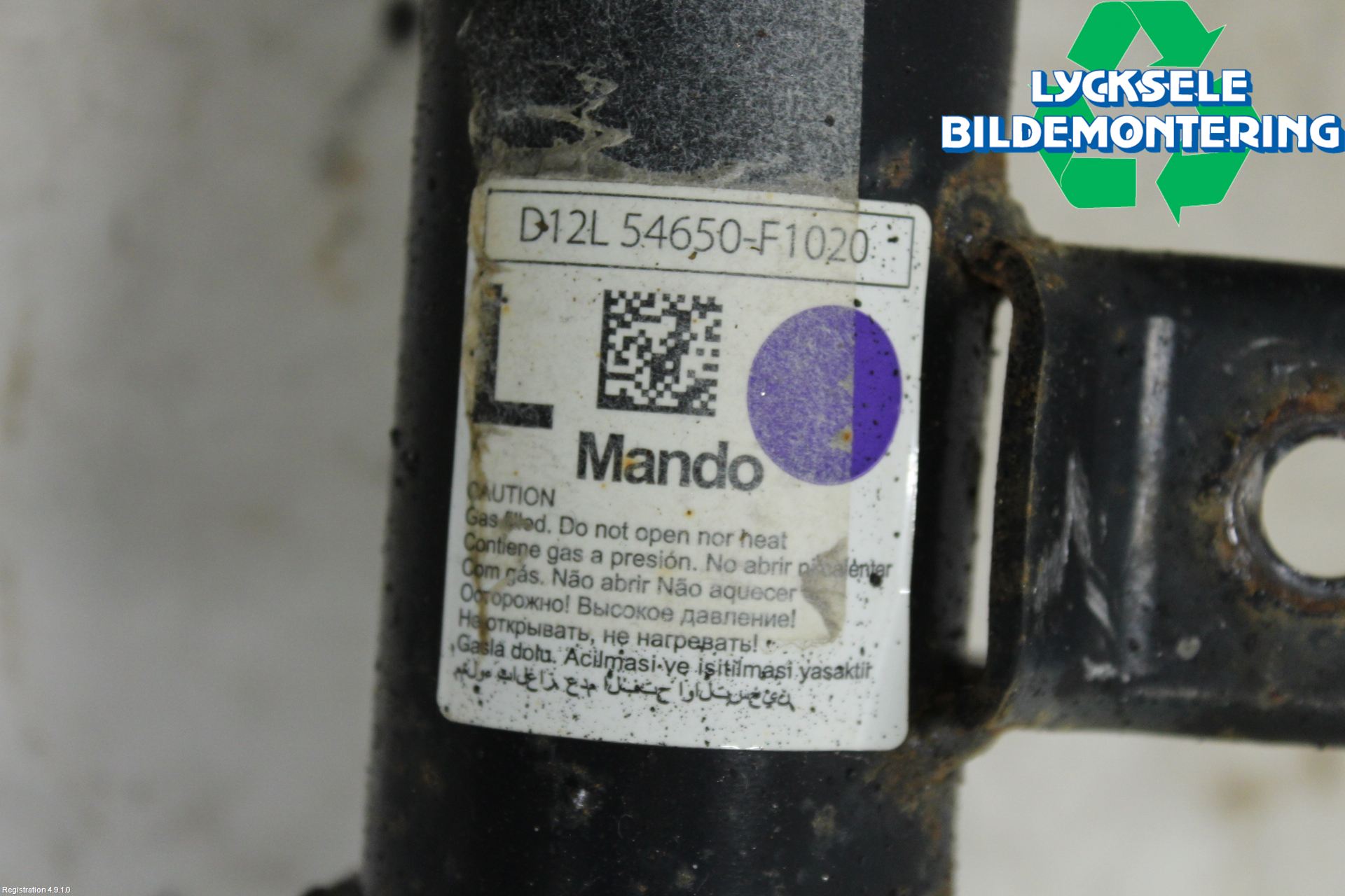 Kia SPORTAGE (QL) 16-21 Fjäderben Fram Vänster