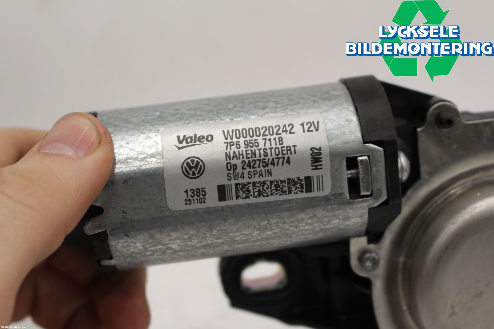 Volkswagen VW TOUAREG 7P 11-18 Torkarmotor Baklucka