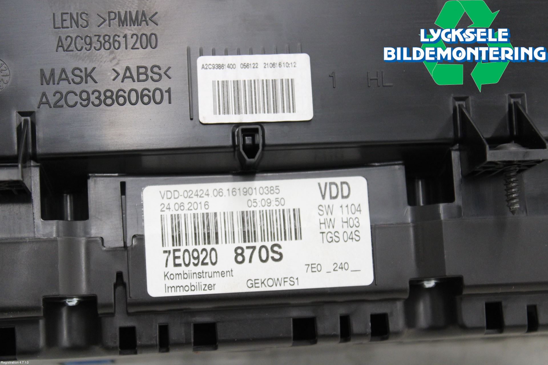 Volkswagen VW TRANSP/CARAVELLE (T6) 16-22 Instrument Komb