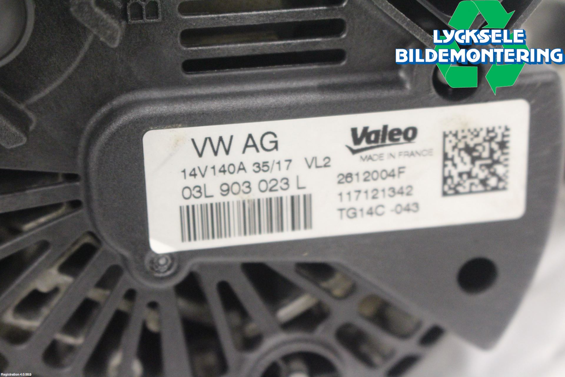 Volkswagen VW CADDY 16-20 Generator