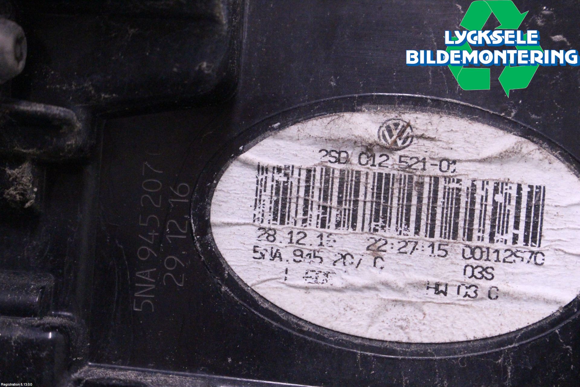 Volkswagen VW TIGUAN 16-24 Bakljus Vänster