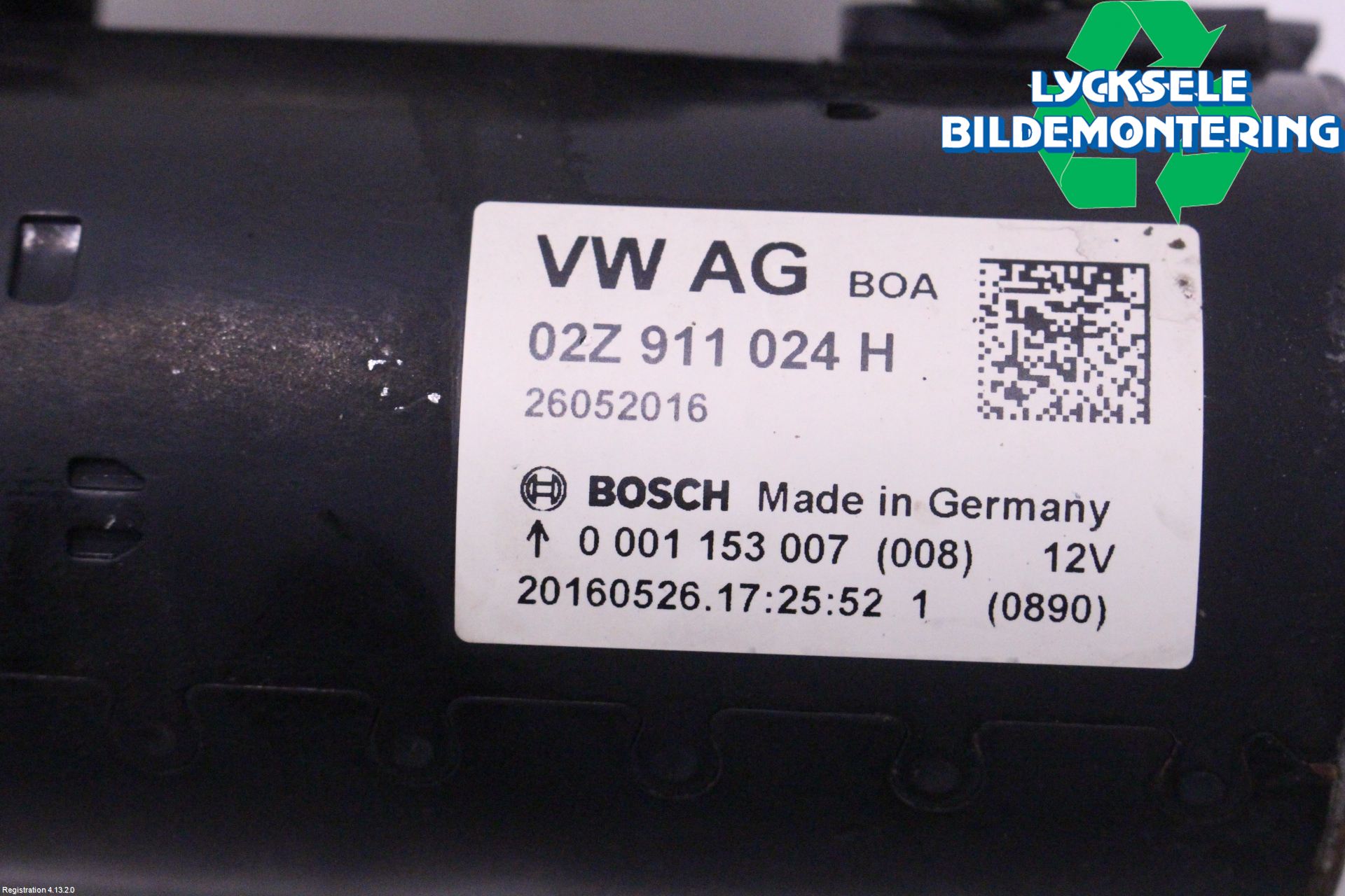 Volkswagen VW CADDY 16-20 Startmotor Diesel