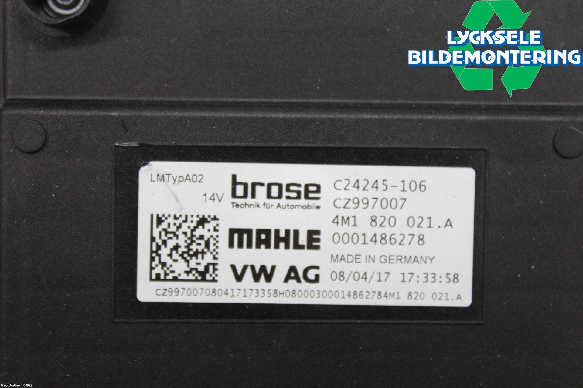 Audi A4/S4 B9 16-19 Ac Värmefläkt