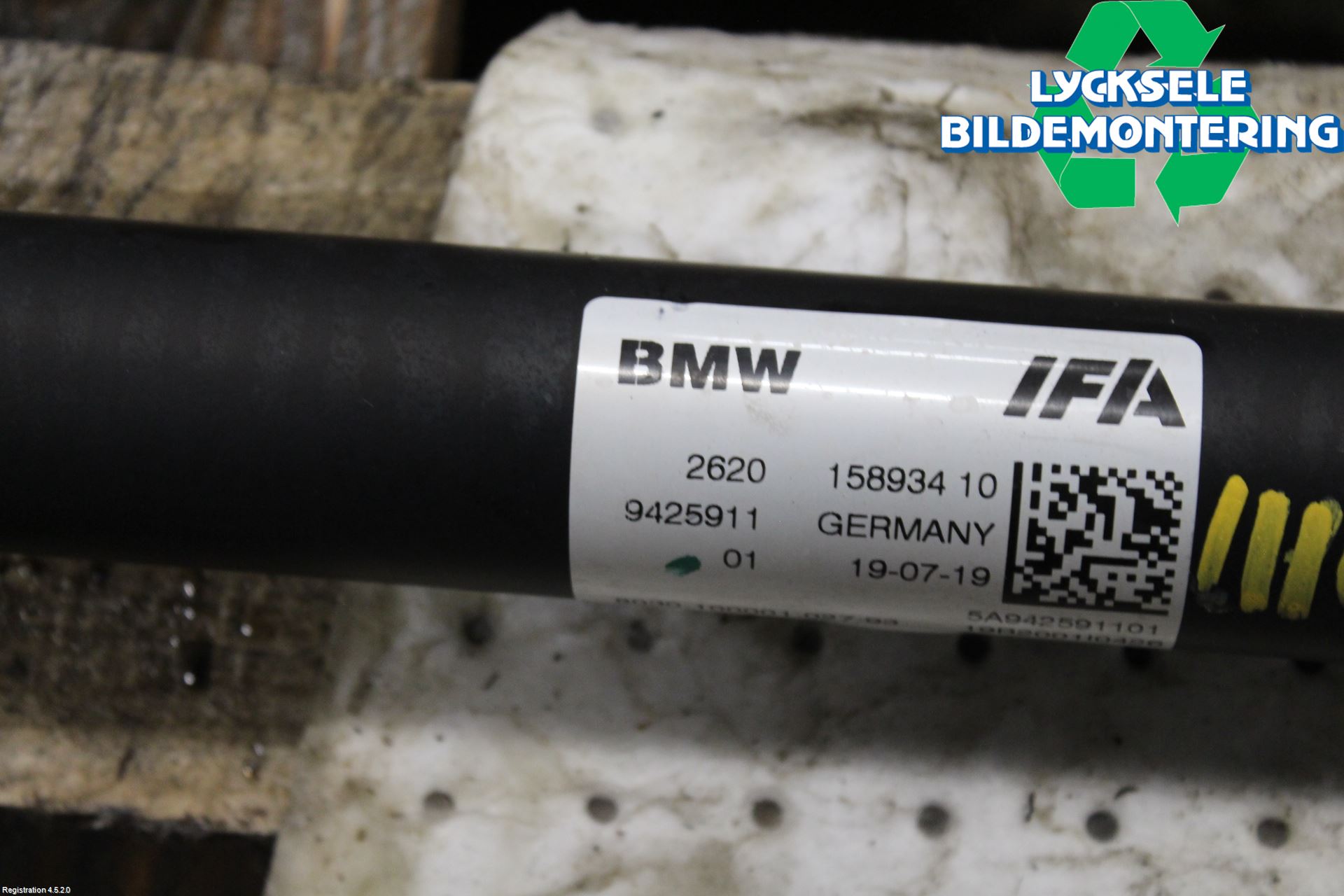 BMW X3 G01 18- Mellanaxel Främre 4Wd