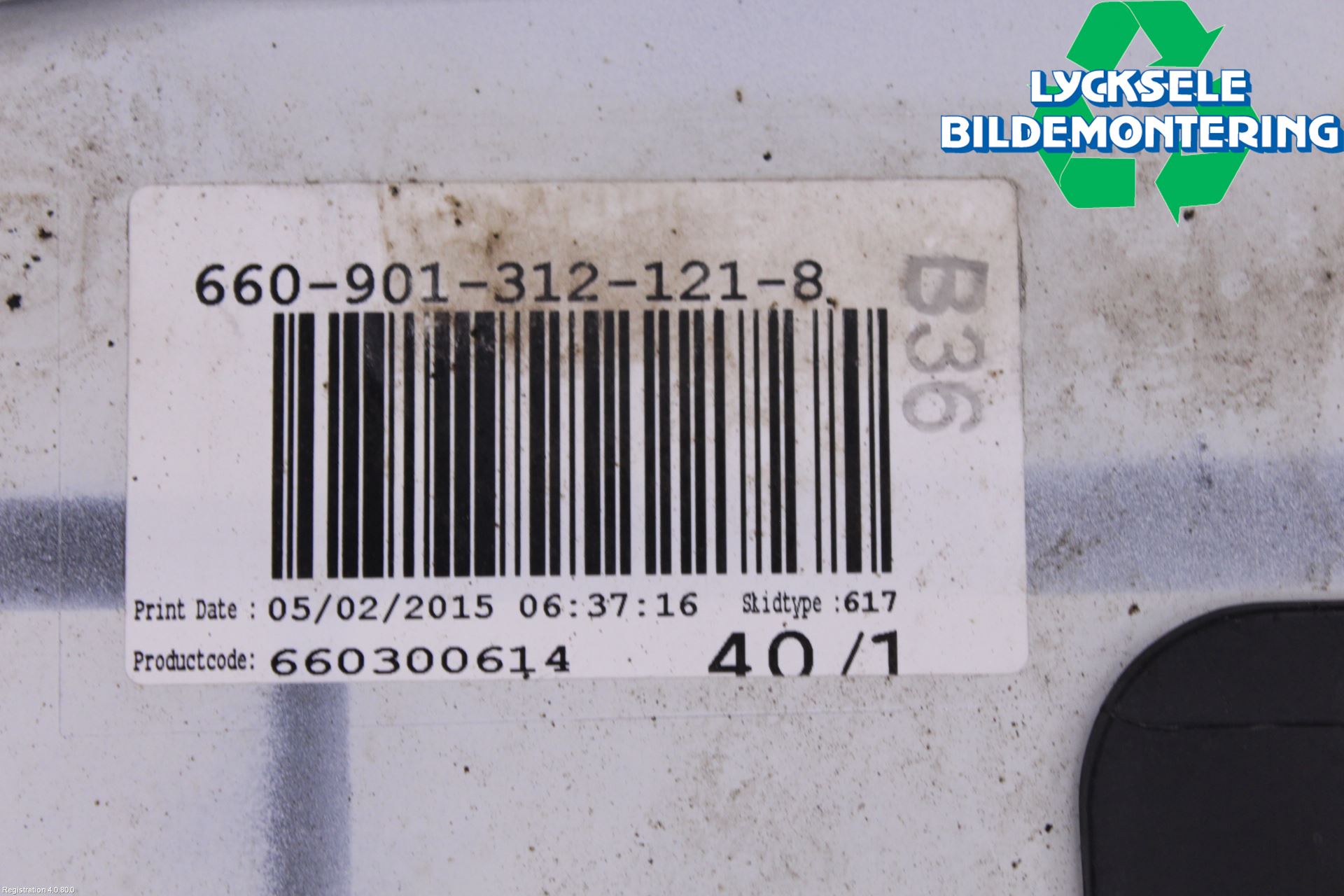 Volvo V40 12-19 Spoiler Baklucka