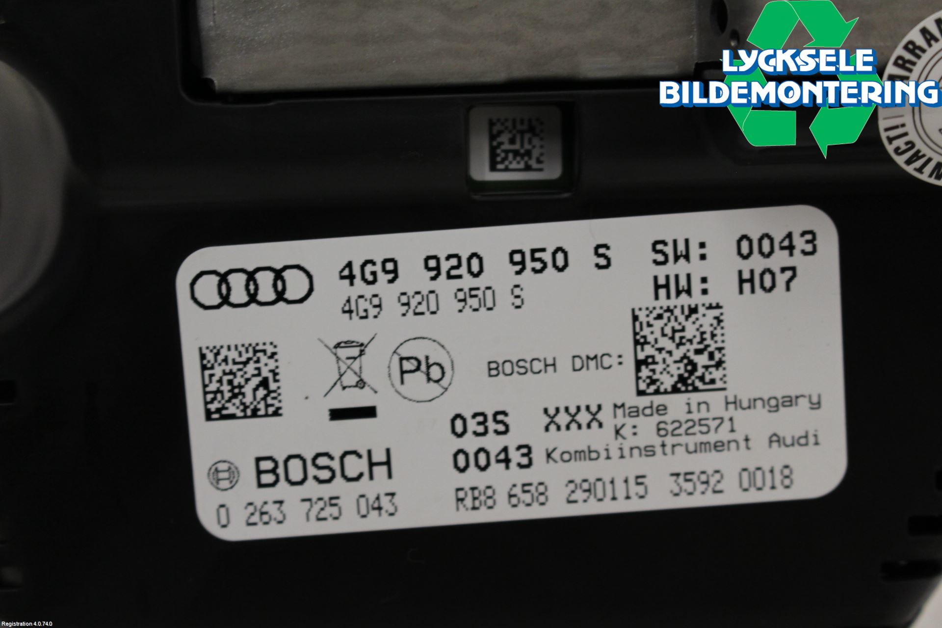 Audi A6 ALLROAD 12-18 Instrument Komb
