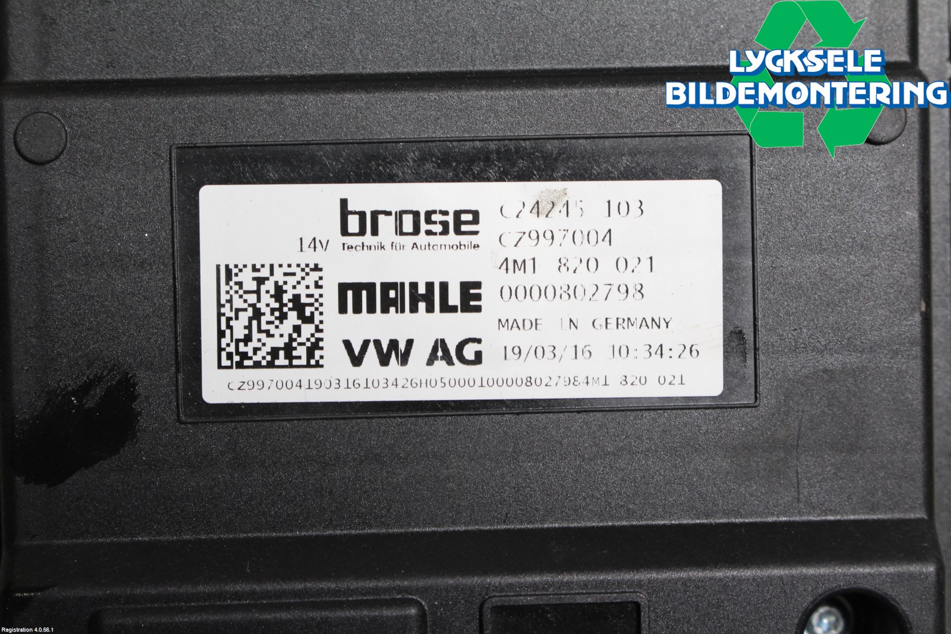 Audi A4/S4 B9 16-19 Ac Värmefläkt