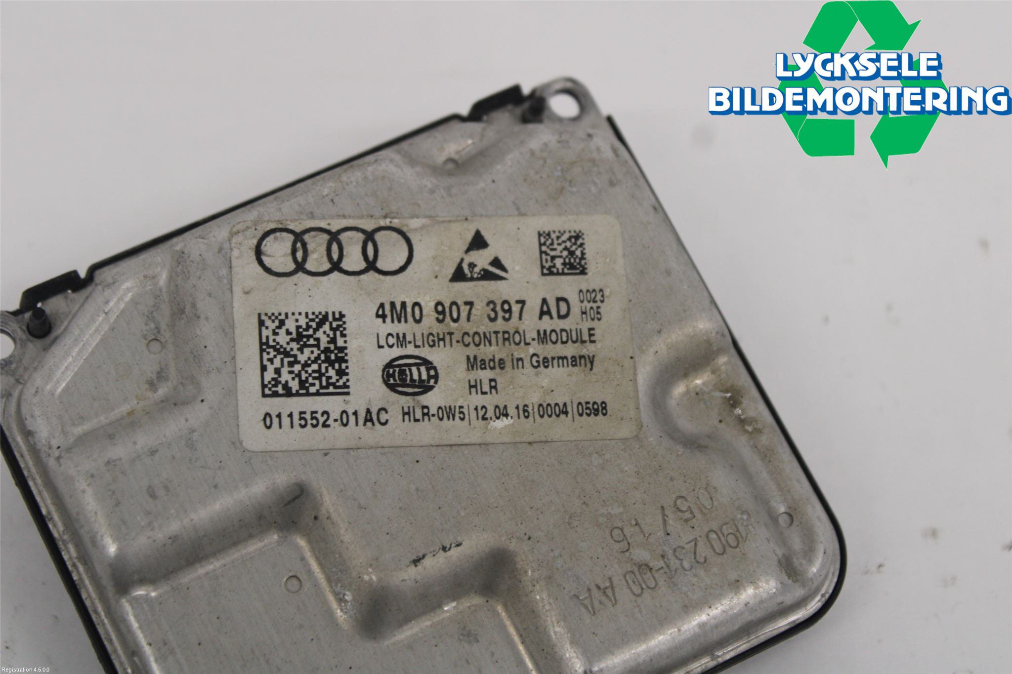 Audi A4/S4 B9 16-19 Styrenhet Strålkastare