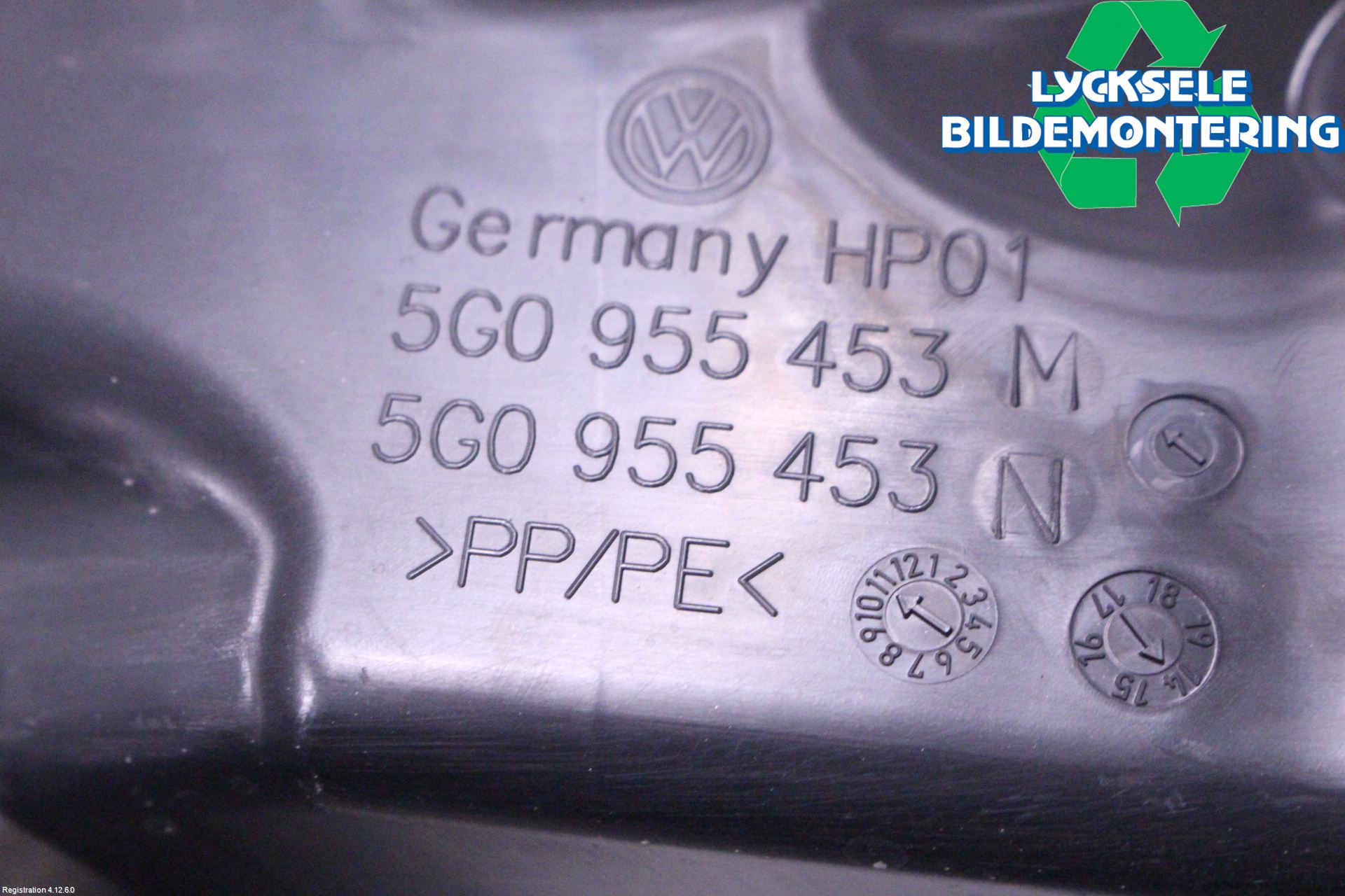 Volkswagen VW GOLF / E-GOLF VII 13-20 Spolartank Vindruta-Strål