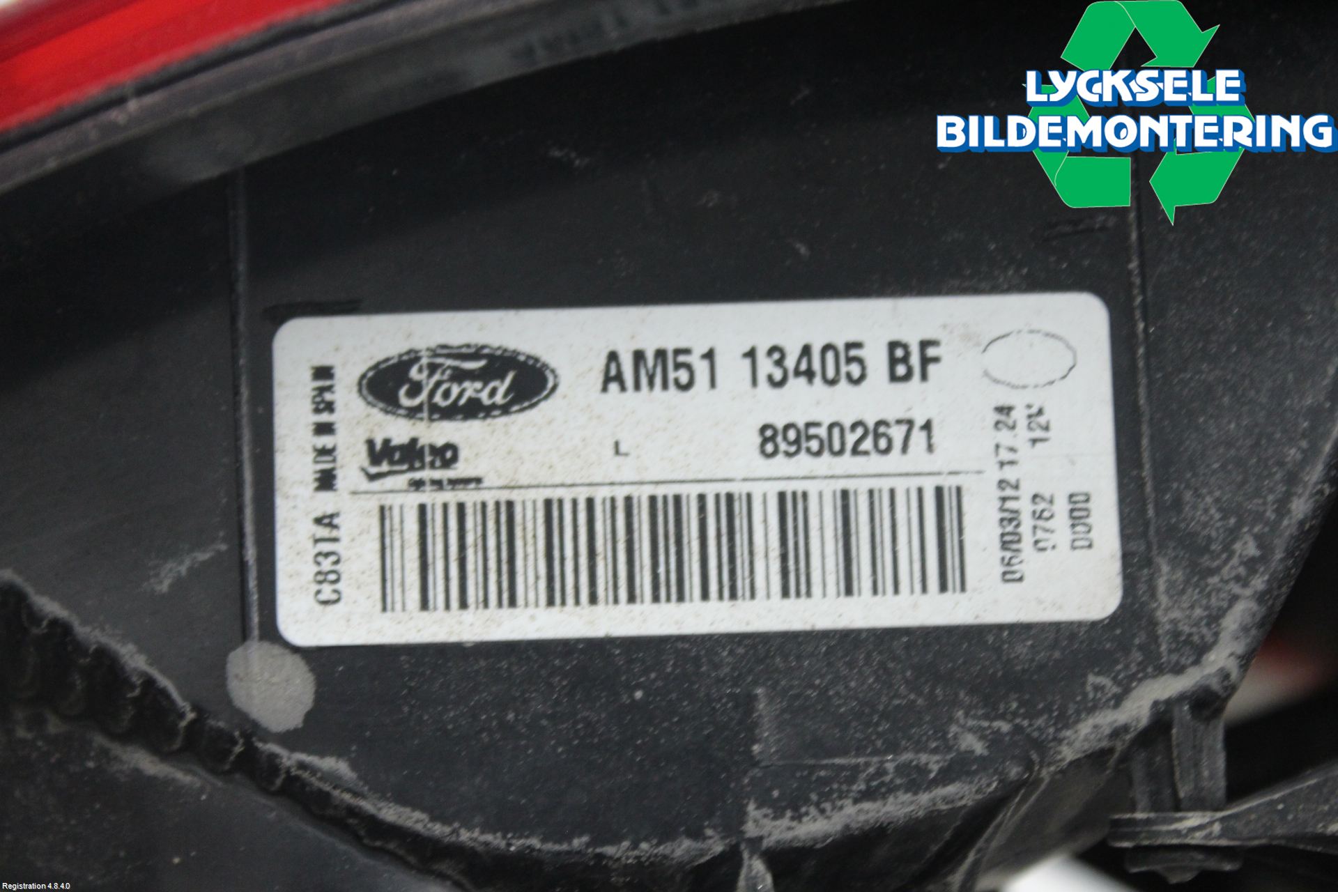 Ford C-MAX II  11-14 Bakljus Vänster