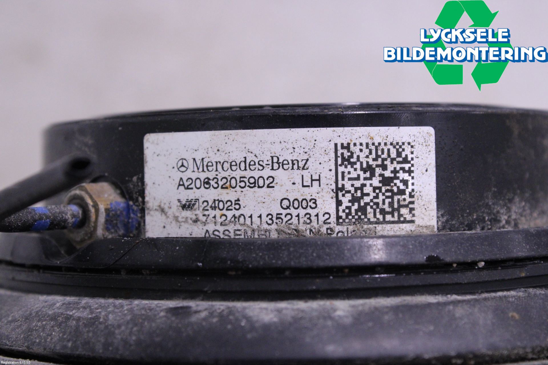 Mercedes-Benz MB C-KLASS (W206) 21- Nivå-Luftfjädring Bälg