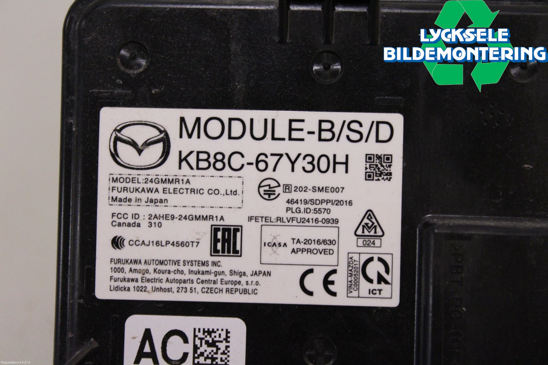 Mazda CX-5 17- Sensor Aktivt Kollisionsskydd