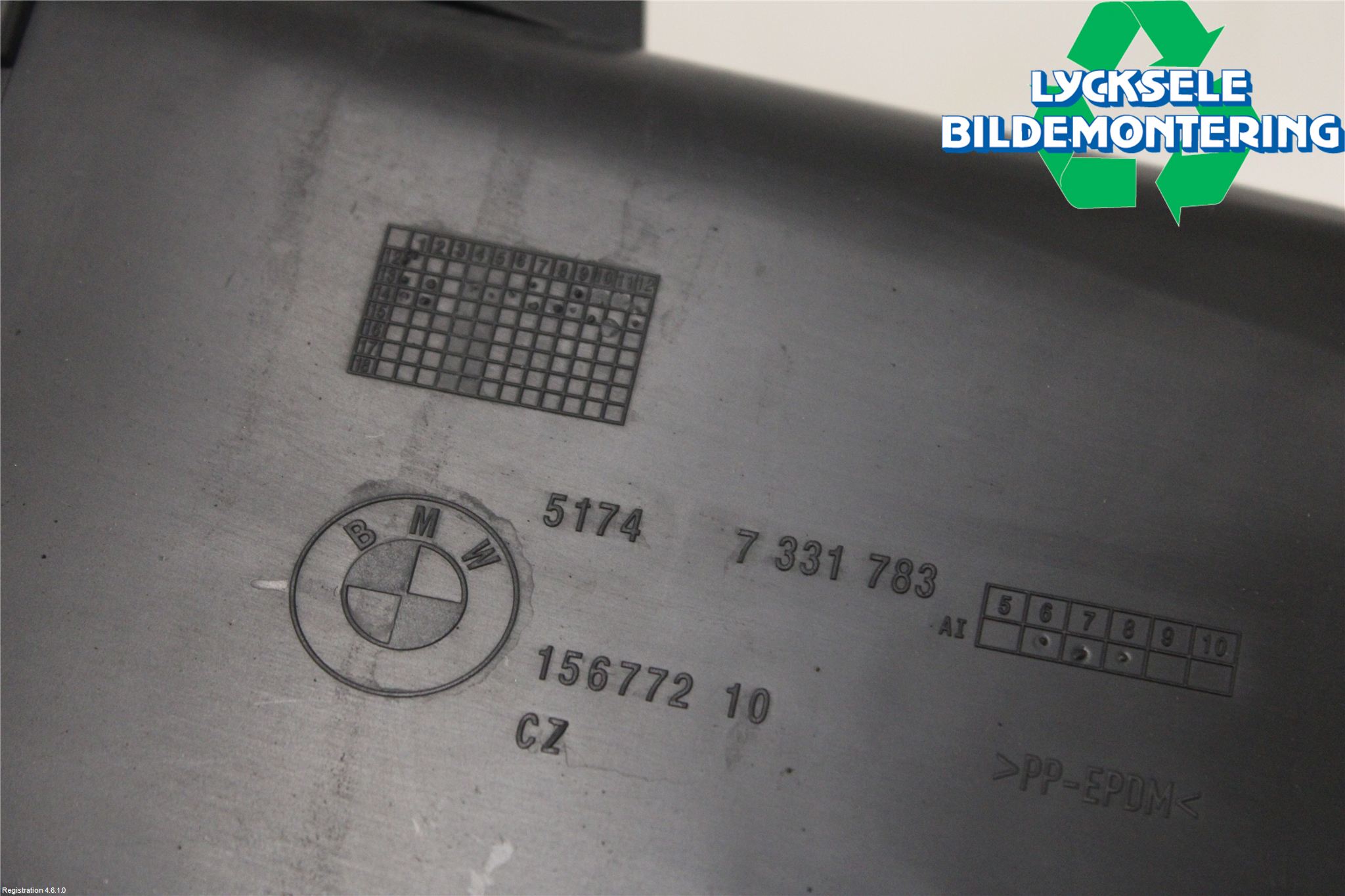 BMW 5 F10/F11/F18 09-17 Deflektor Plåt-Plast Kylning