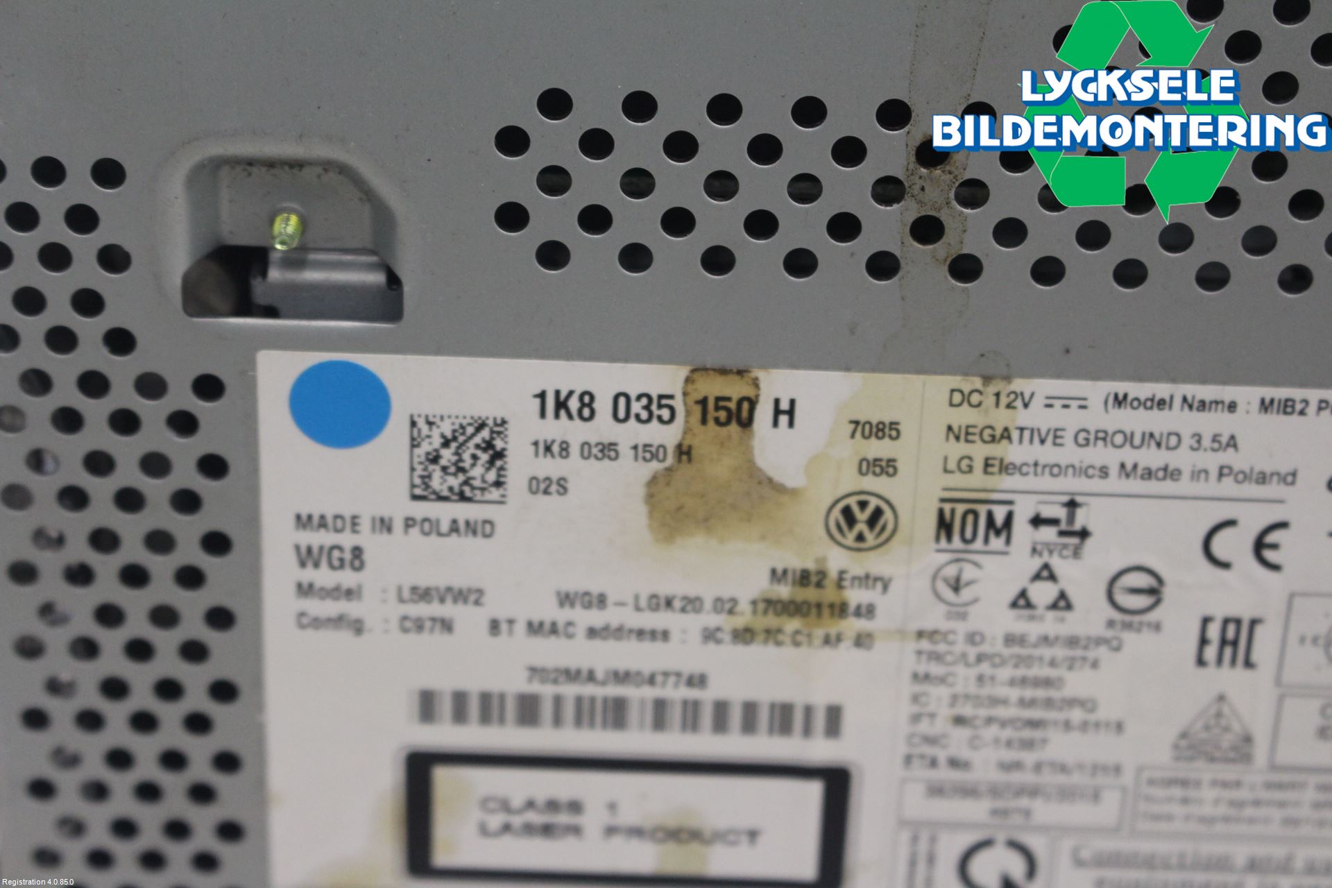 Volkswagen VW CADDY 16-20 Cd Radio - Multimediapanel