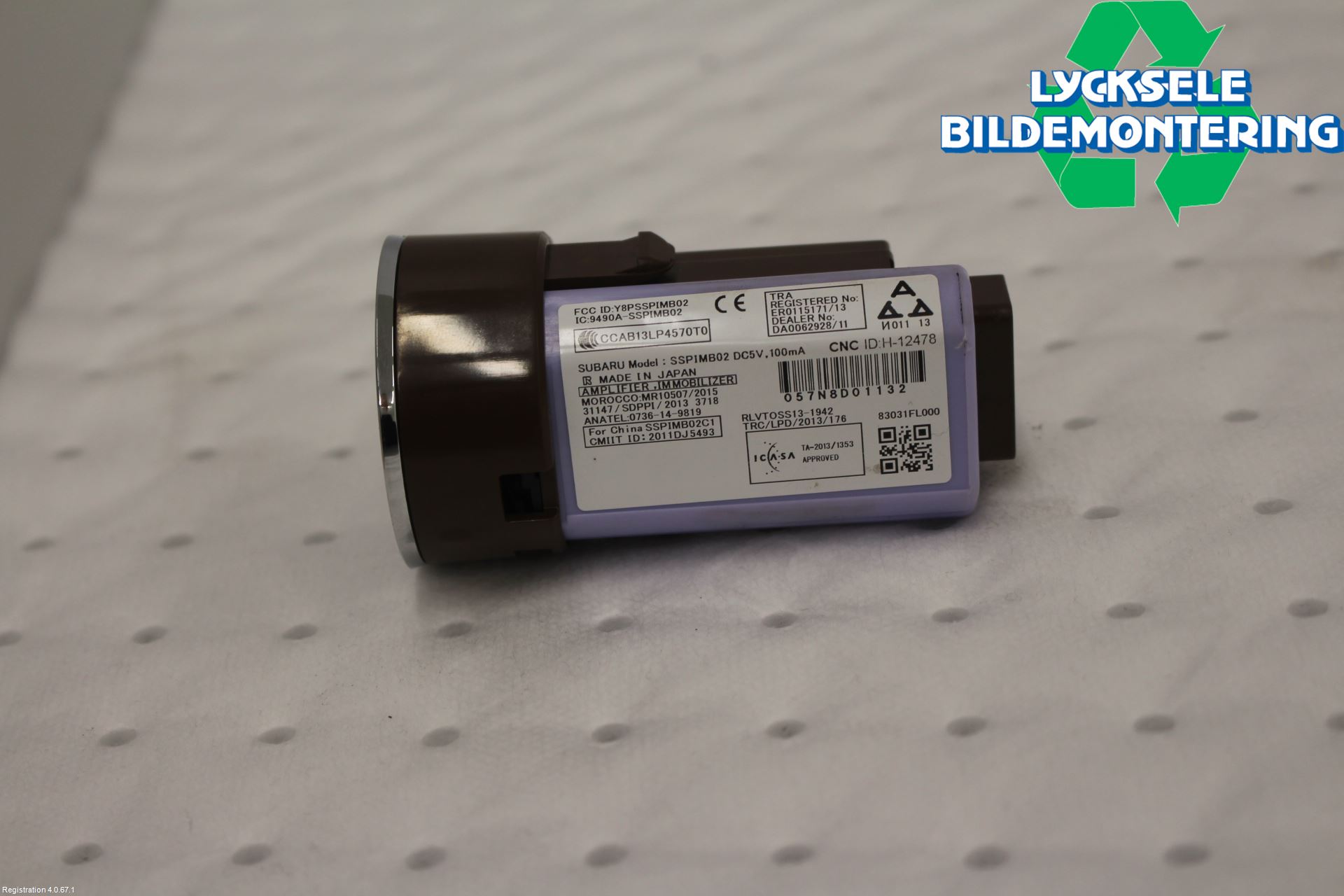 Subaru OUTBACK 15-20 Startknapp Personbil