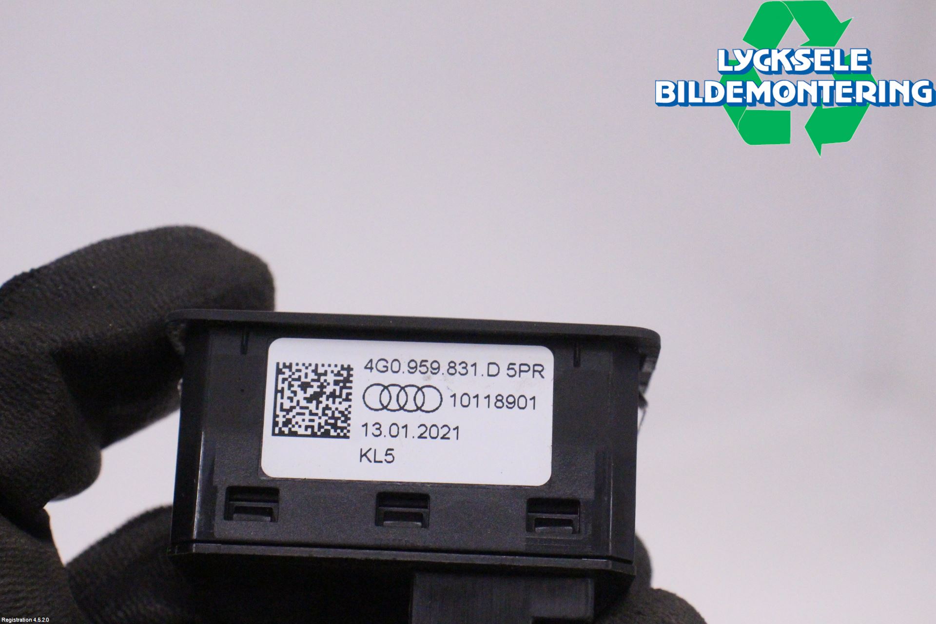 Audi E-TRON, S GE 19- Strömställare Baklucka