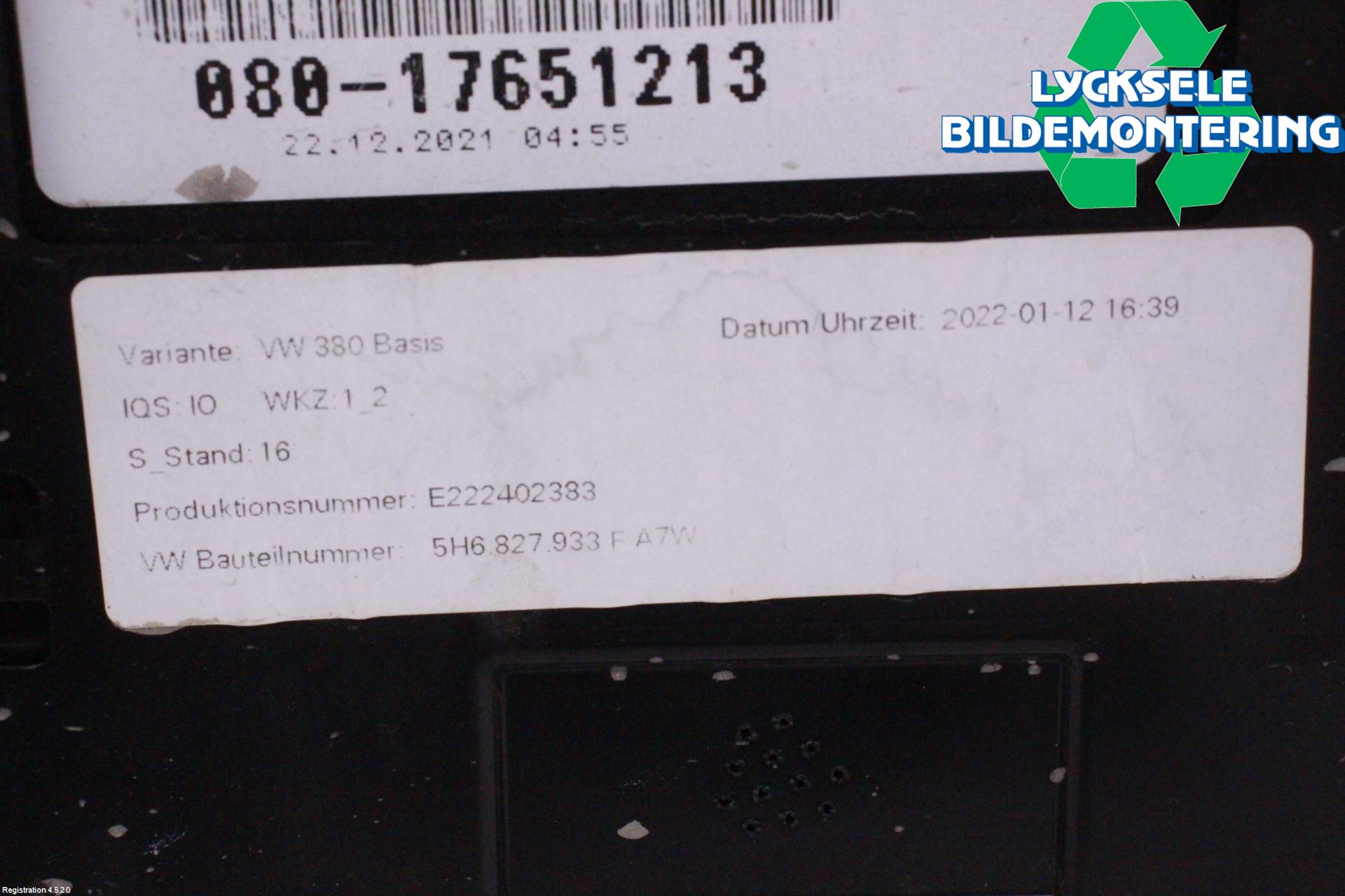 Volkswagen VW GOLF / E-GOLF VIII 20- Spoiler Baklucka