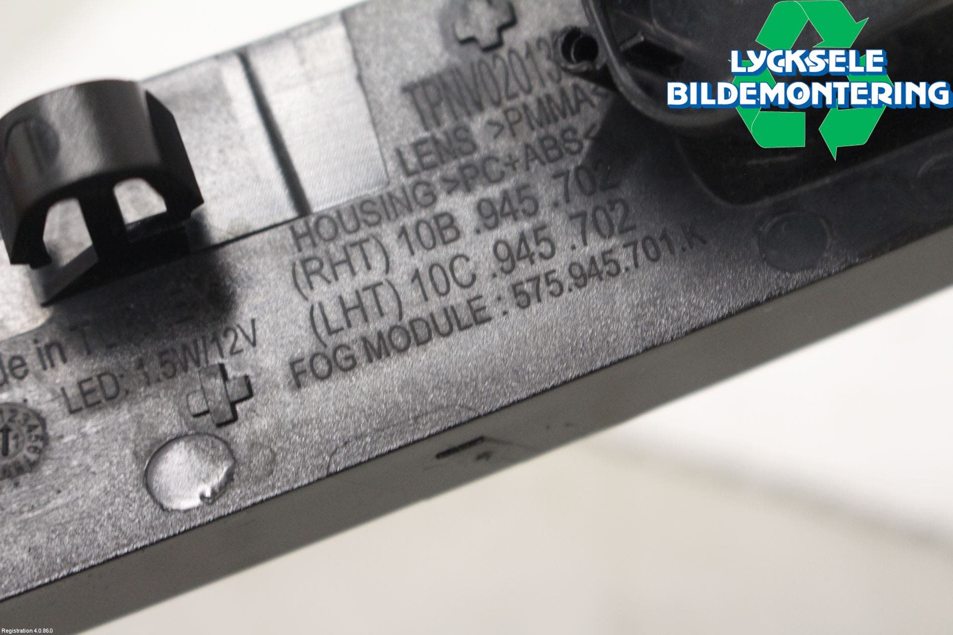 Volkswagen VW ID.3 21- Dimljus/Reflex Bak