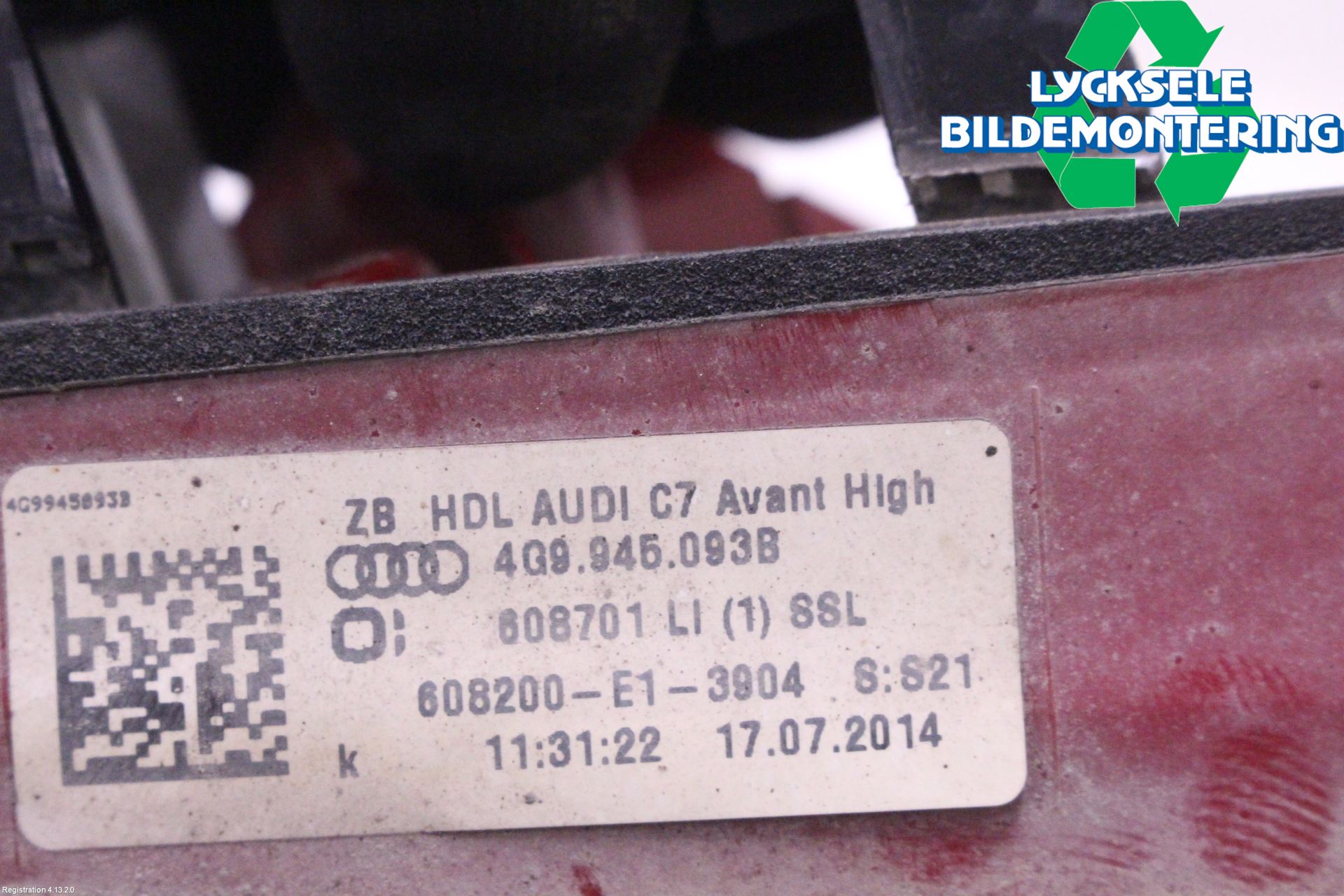 Audi A6 ALLROAD 12-18 Bakljus Höger