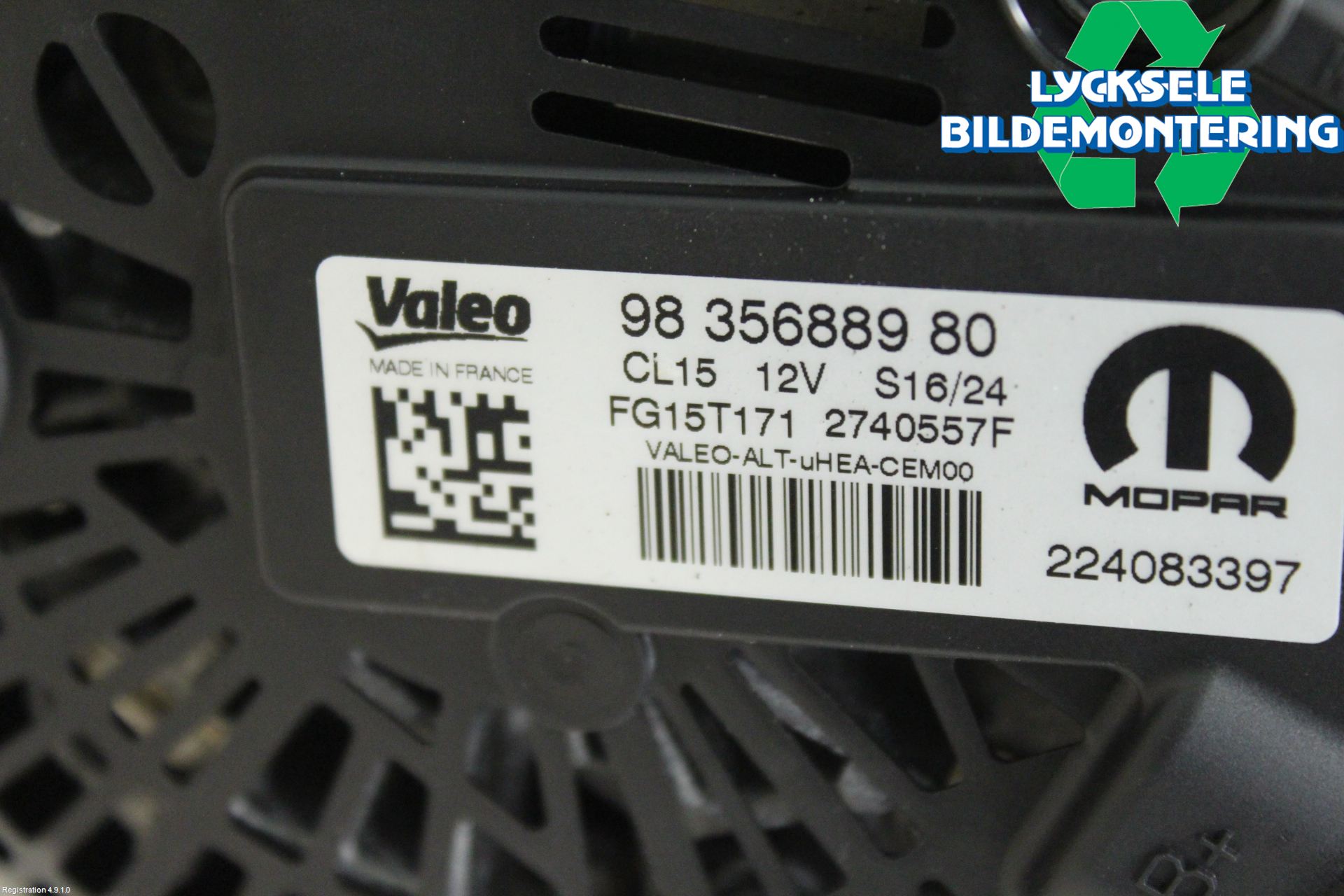 Opel ASTRA L 22- Generator