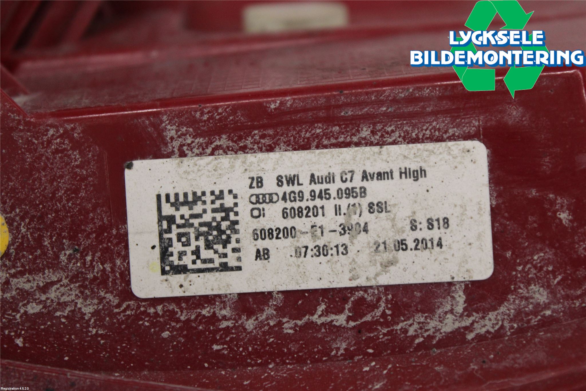 Audi A6/S6 4G 11-18 Bakljus Vänster