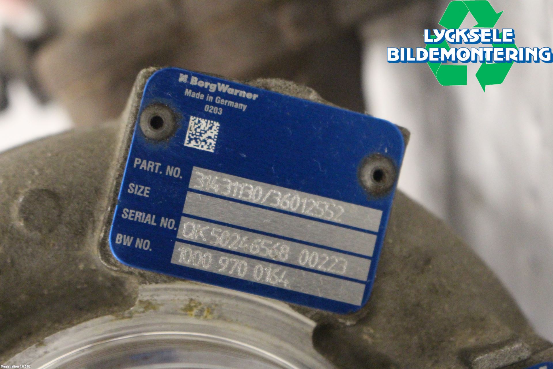 Volvo V60 14-18 Turboaggregat