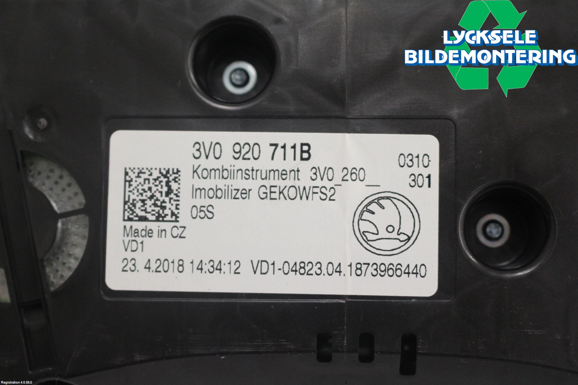 Skoda SUPERB 16-24 Instrument Komb