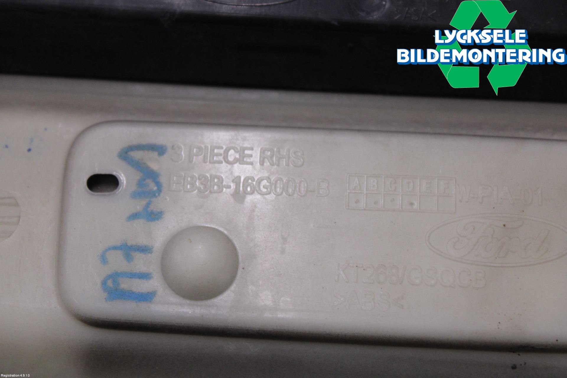 Ford RANGER EU 12-23 List Framskärm Hö