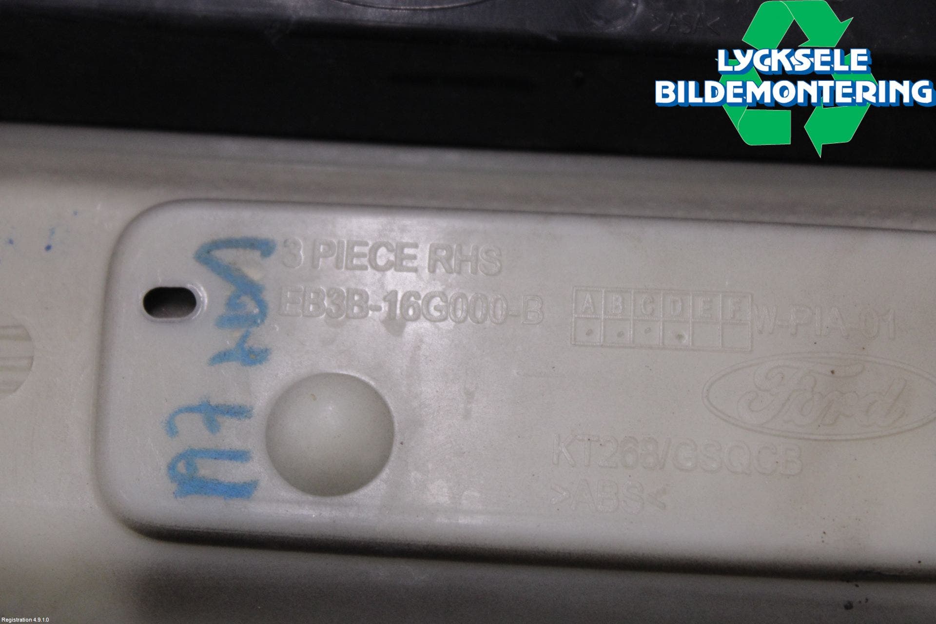 Ford RANGER EU 12-23 List Framskärm Hö