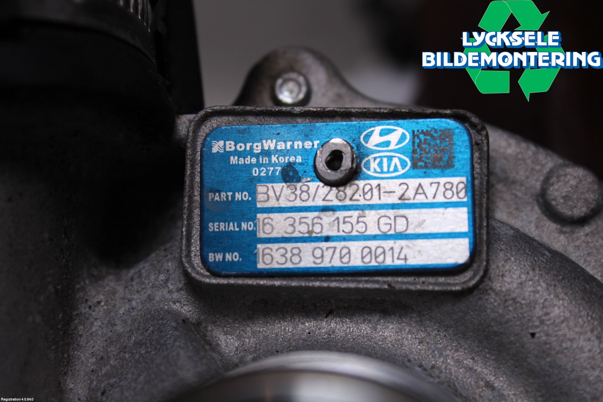 Kia CEED 12-18 Turboaggregat