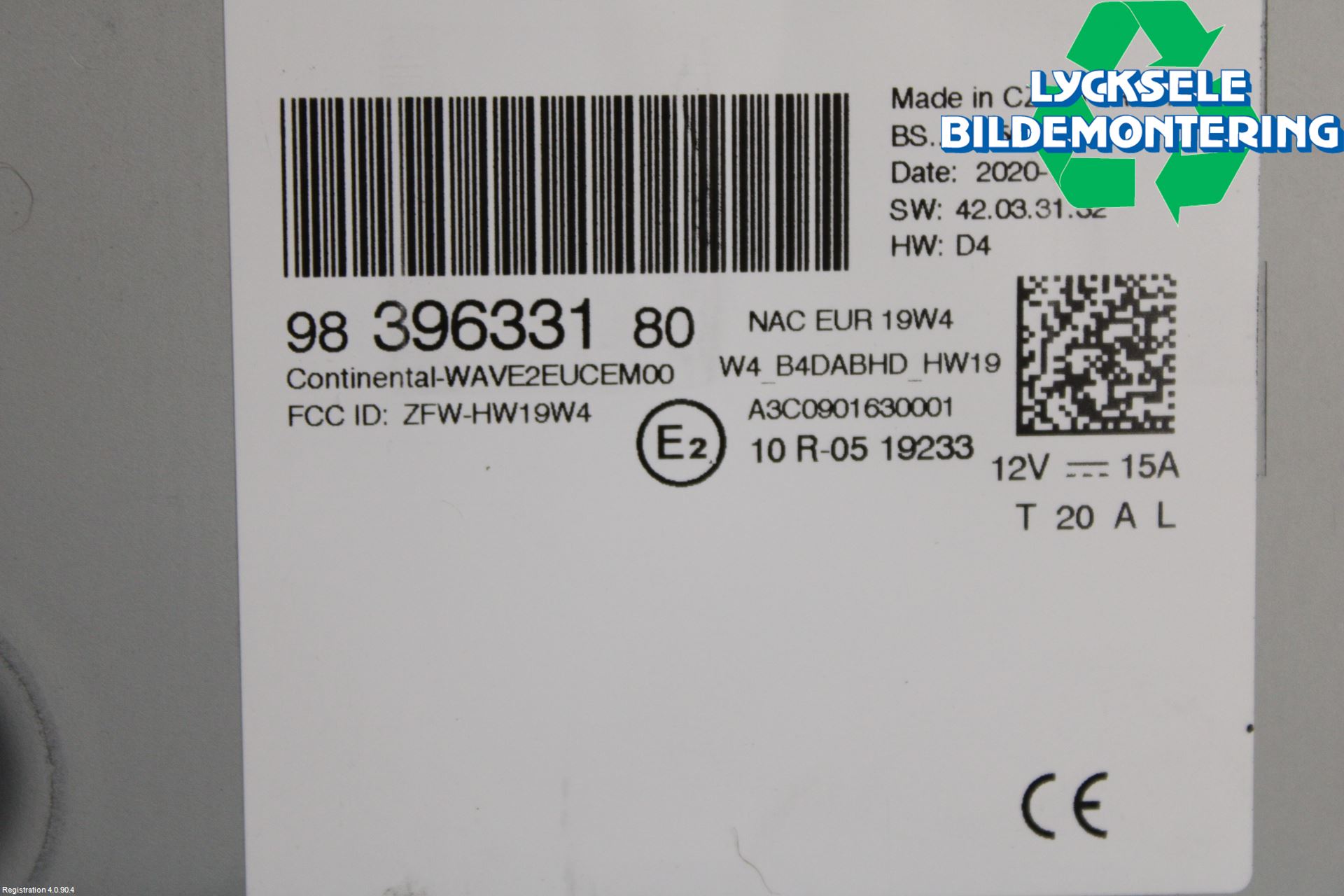 Peugeot 5008 17-24 Cd Radio - Multimediapanel