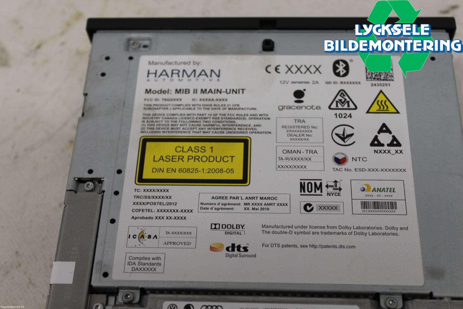 Volkswagen VW PASSAT 15-19 Cd Radio - Multimediapanel
