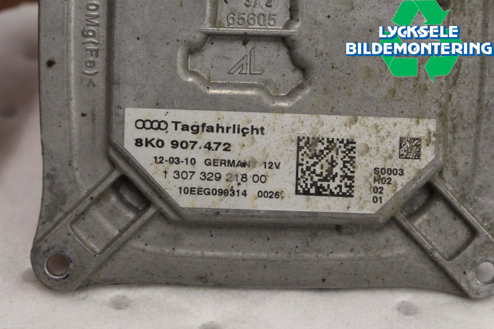 Audi A4/S4 08-11 Styrenhet Strålkastare