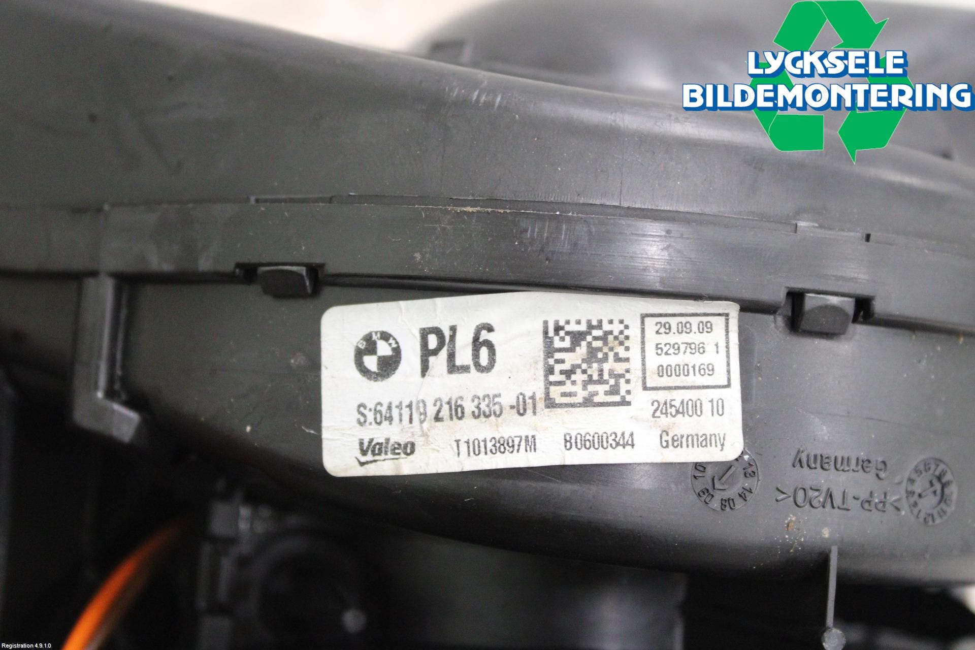 BMW 5 F10/F11/F18 09-17 Värmefläkt