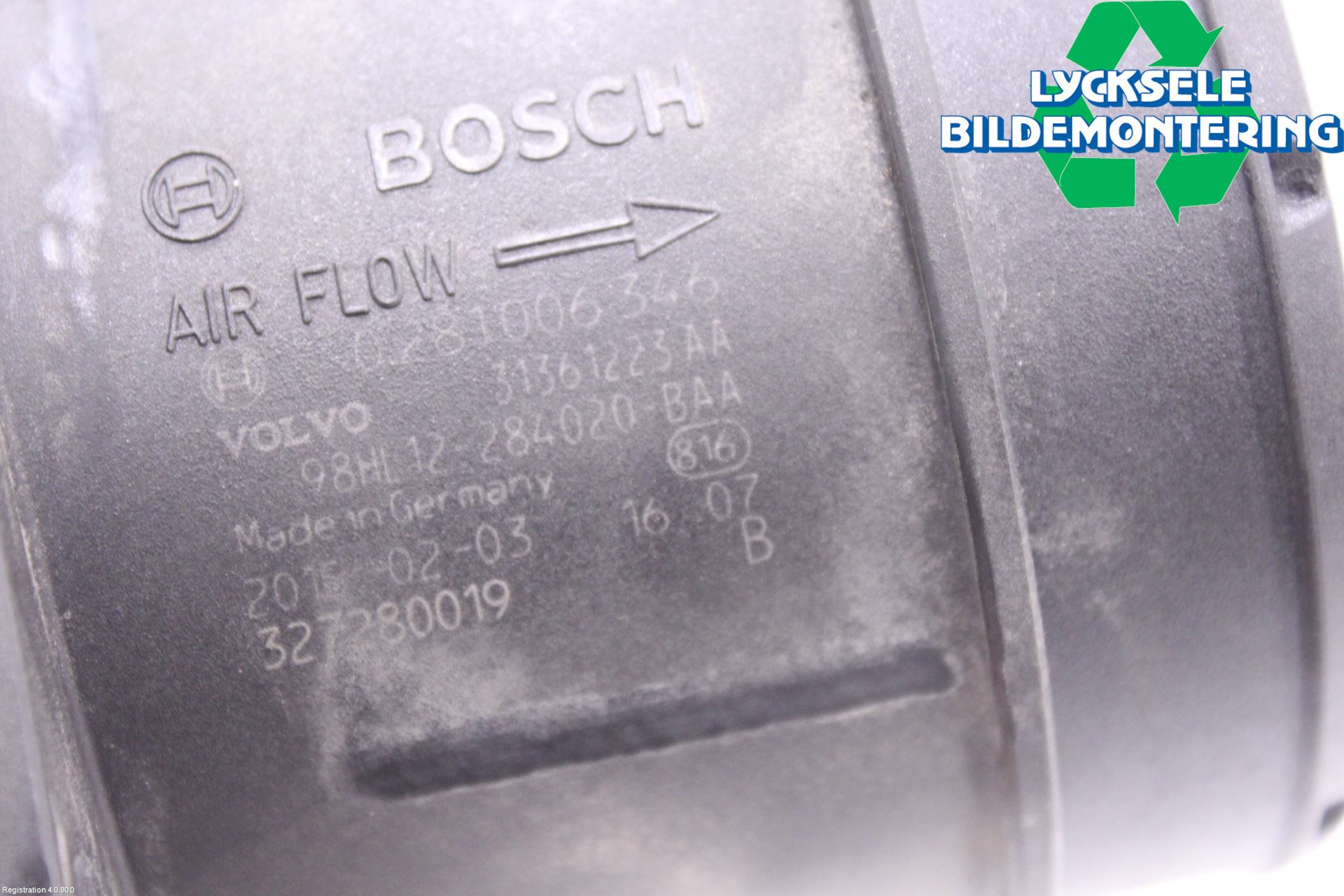 Volvo V40 12-19 Injluftmassamätare