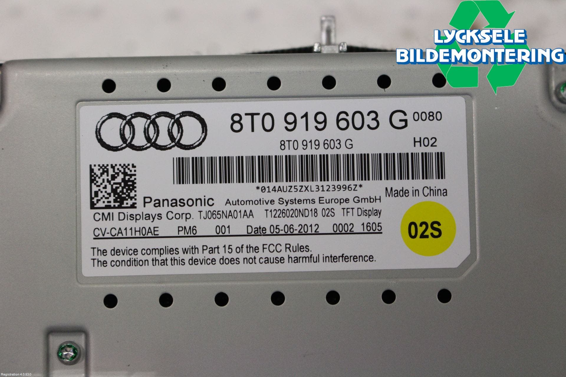 Audi A4 12-15 Bildskärm